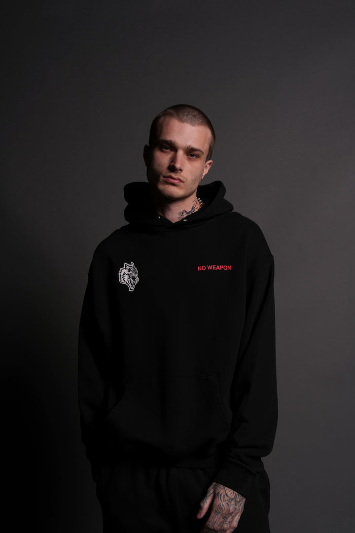 No Weapon Shall Prosper "Pierce" Hoodie in Black