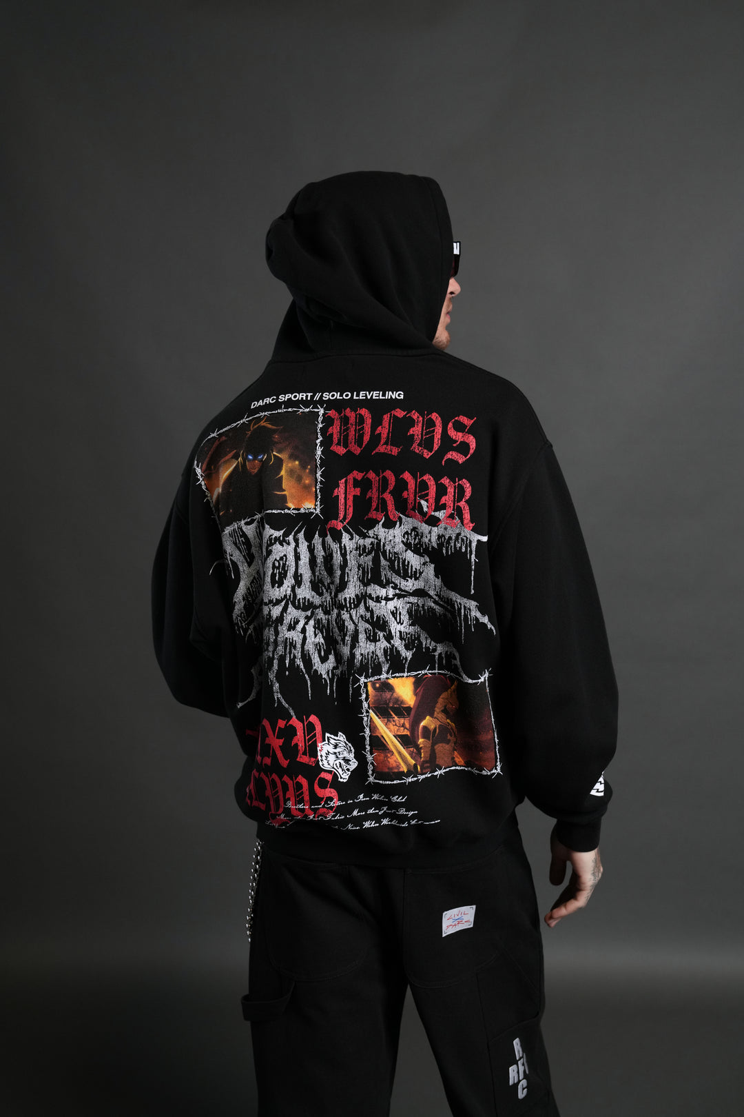 Demon Knight "Pierce" Hoodie in Black