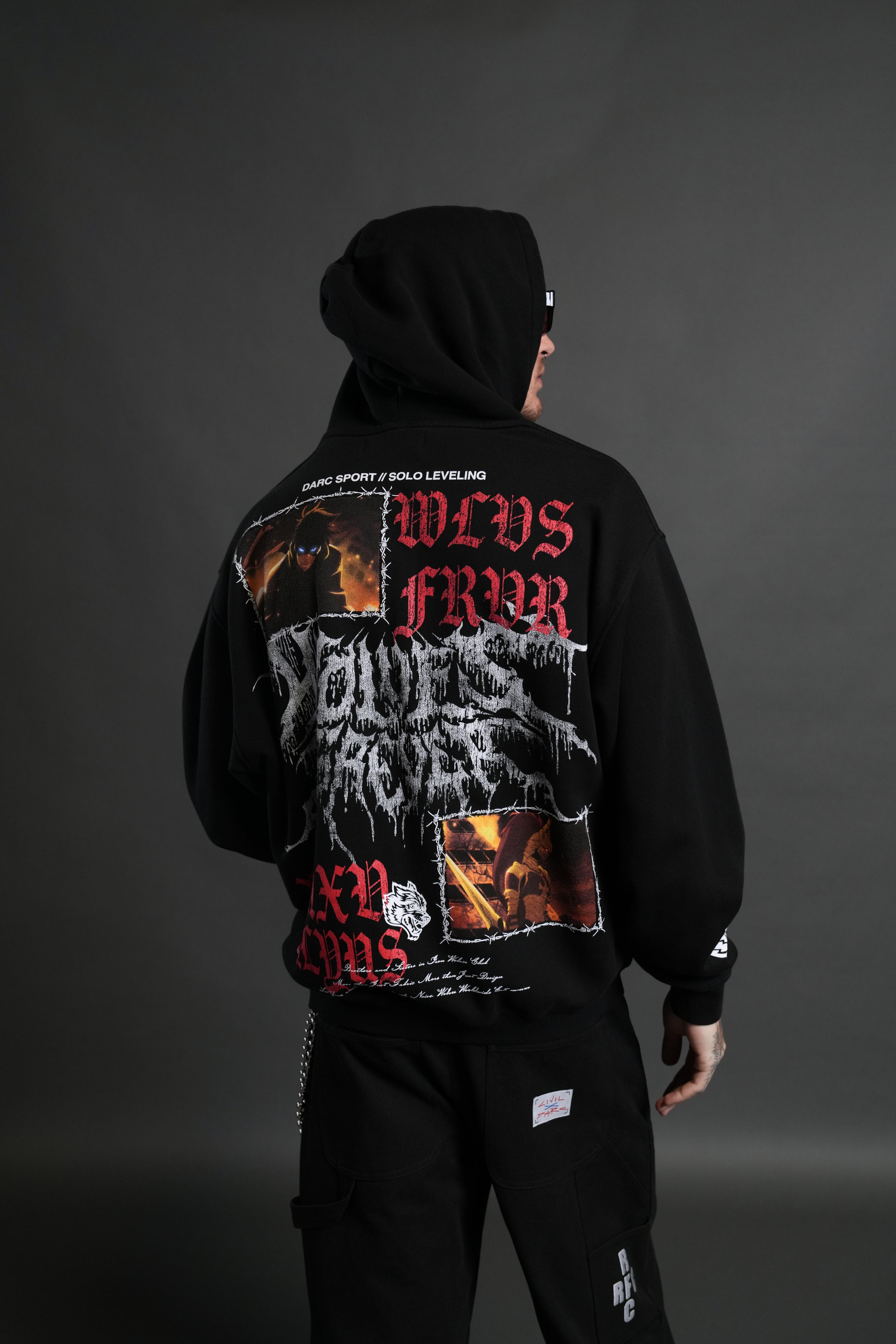 Demon Knight "Pierce" Hoodie in Black