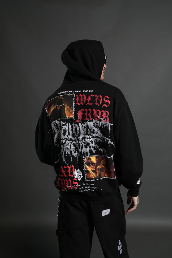 Demon Knight "Pierce" Hoodie in Black