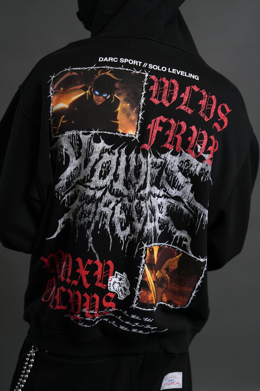 Demon Knight "Pierce" Hoodie in Black