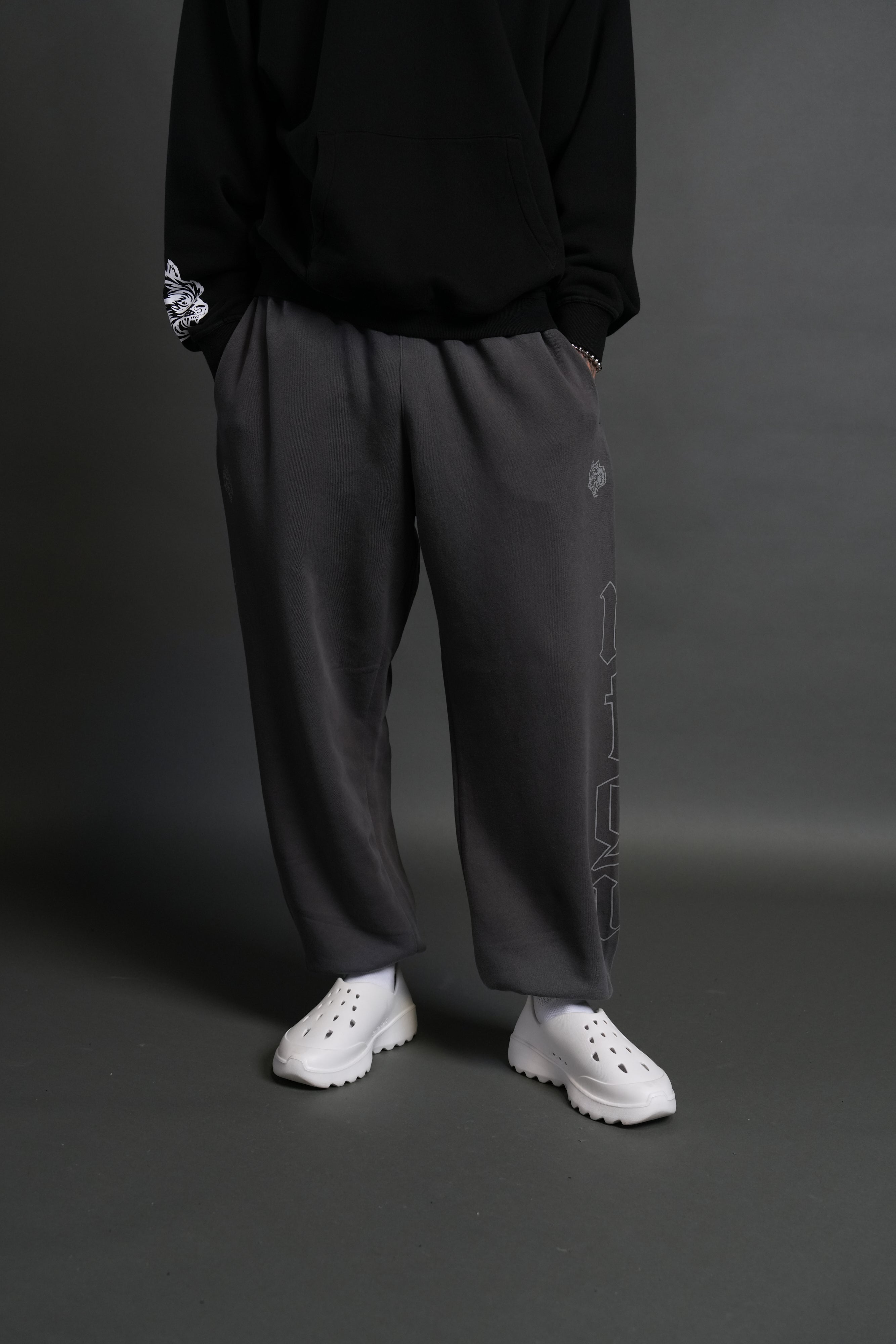 Our Mantra V2 Lightweight Lounger Sweat Pants in Wolf Gray Drift Wash