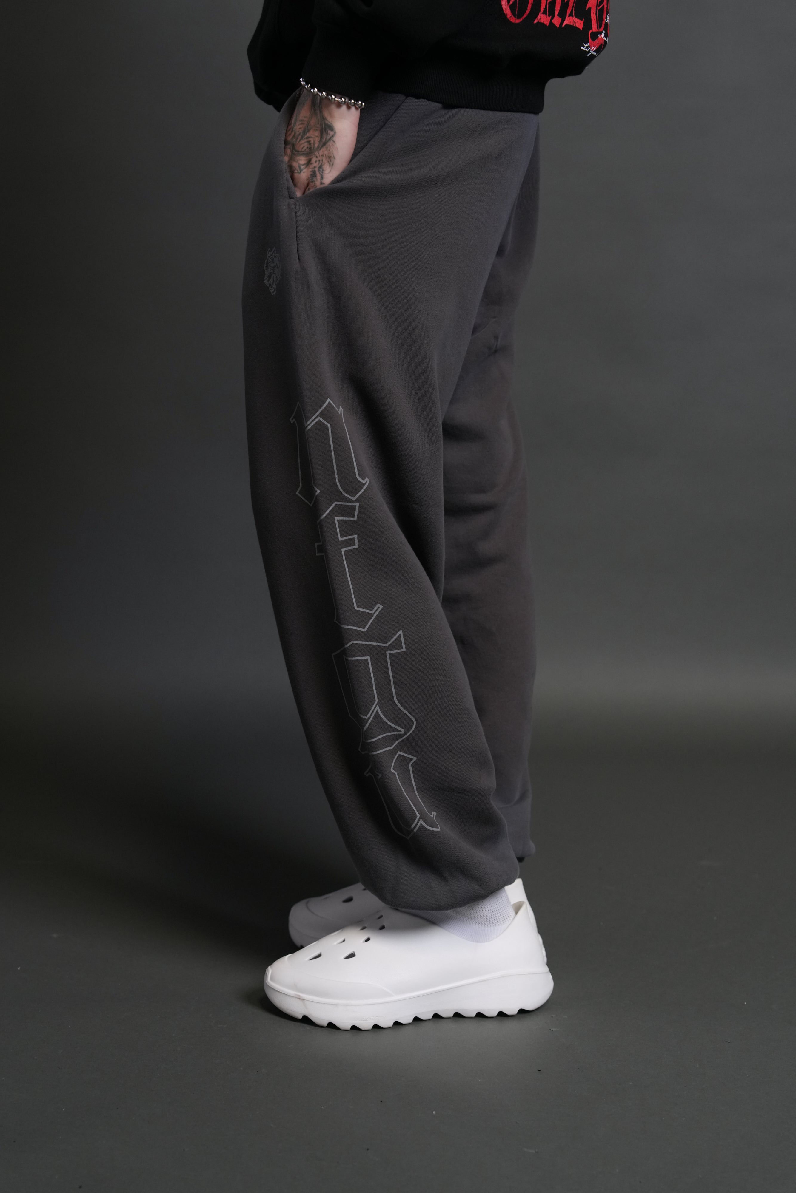Our Mantra V2 Lightweight Lounger Sweat Pants in Wolf Gray Drift Wash