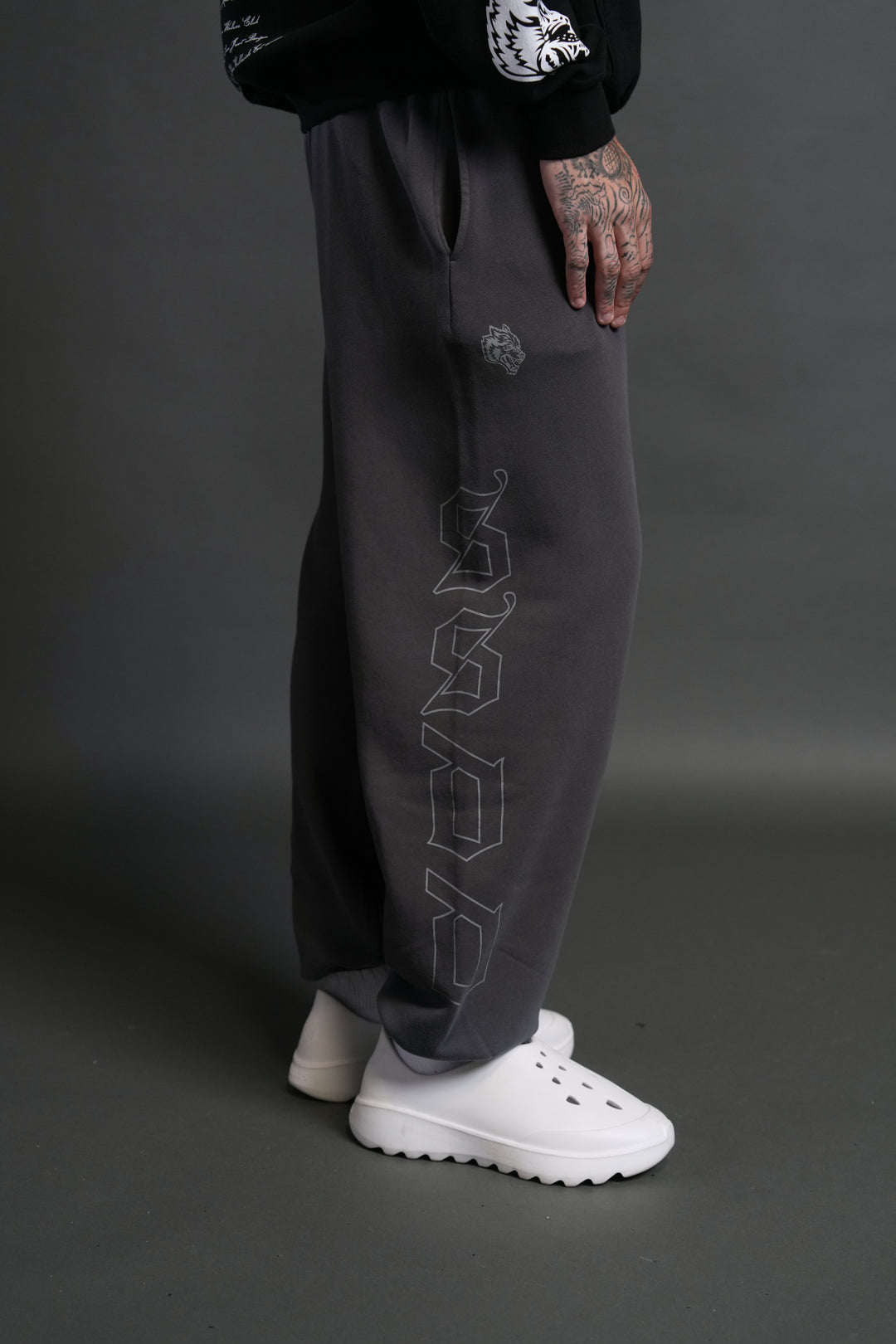 Our Mantra V2 Lightweight Lounger Sweat Pants in Wolf Gray Drift Wash