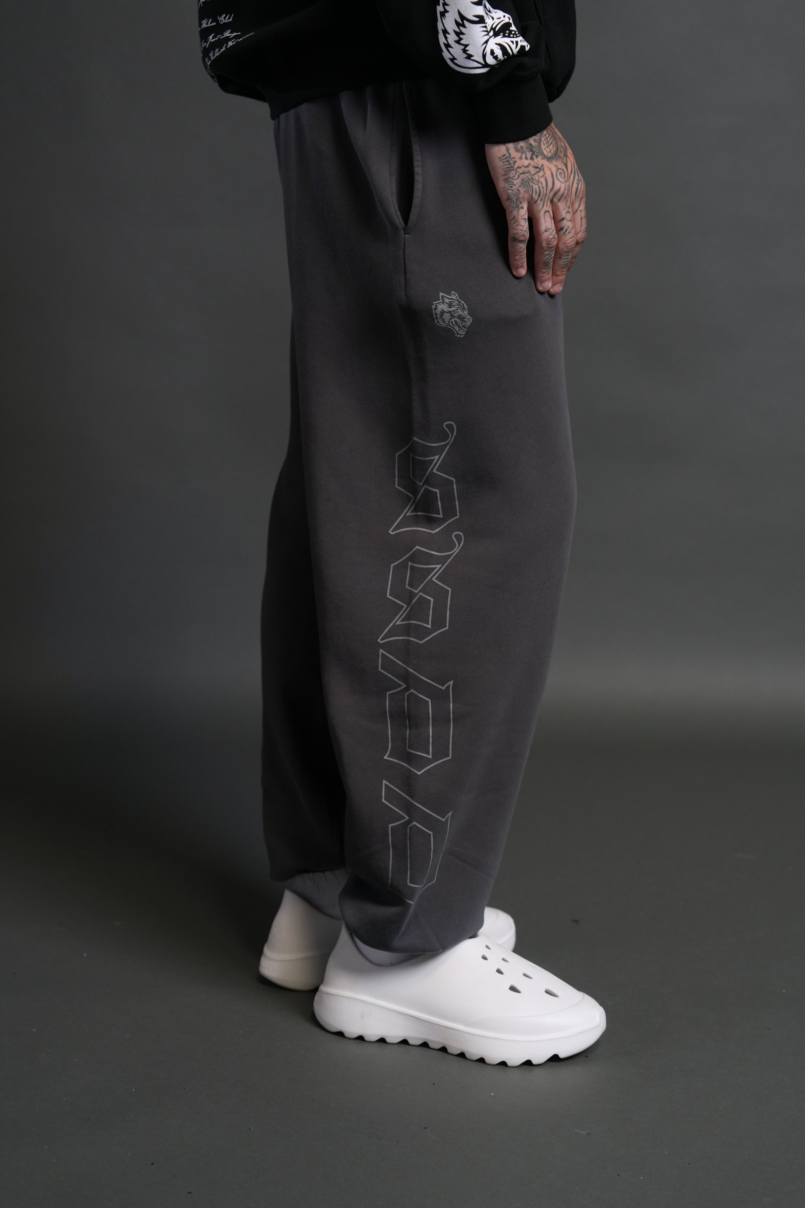 Our Mantra V2 Lightweight Lounger Sweat Pants in Wolf Gray Drift Wash