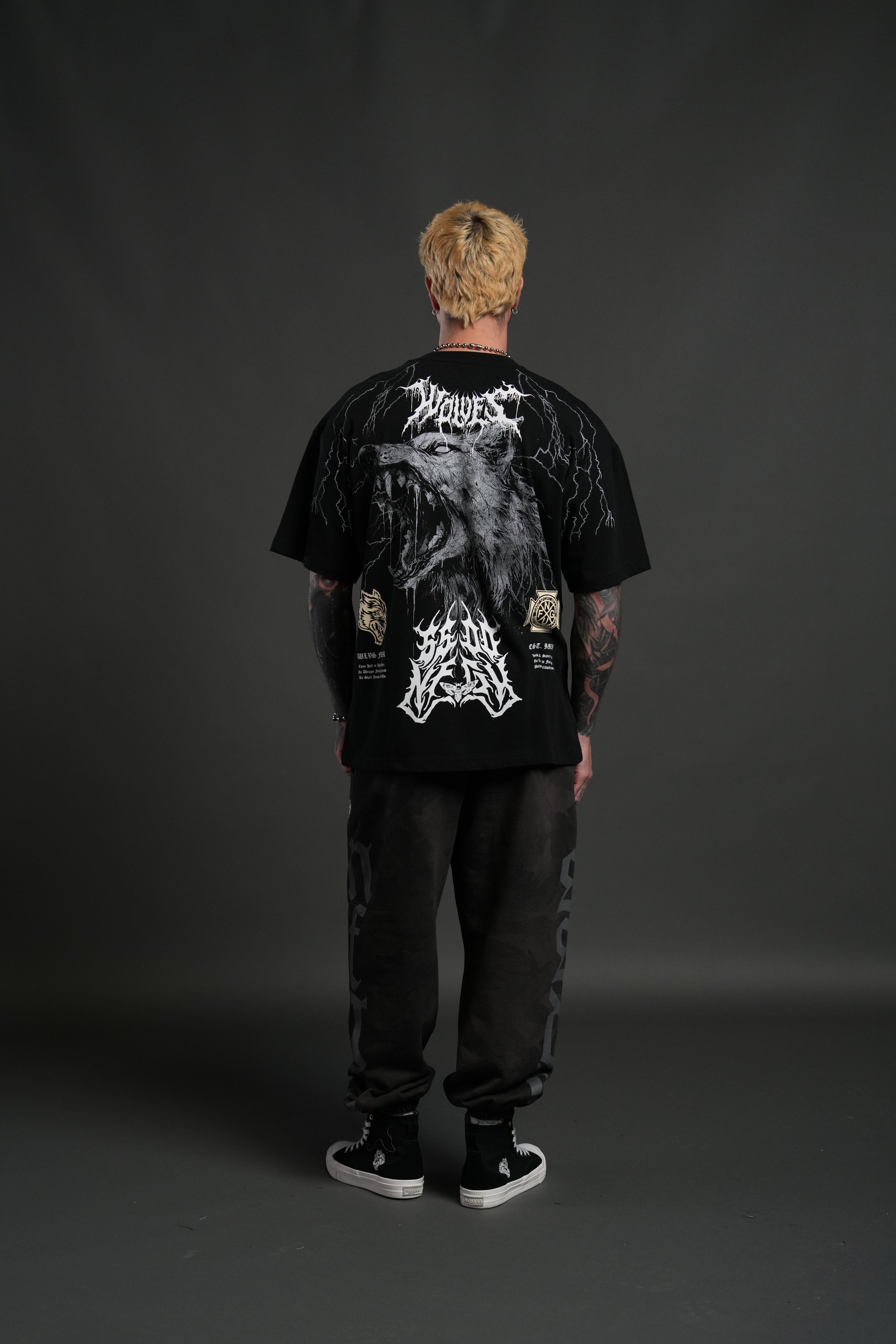 Fenrir Storm "Premium" Oversized Tee in Black