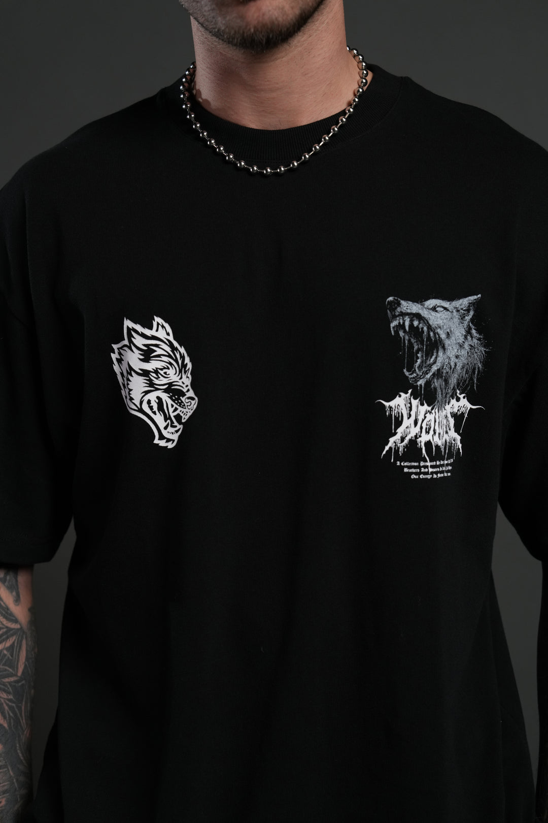 Fenrir Storm "Premium" Oversized Tee in Black