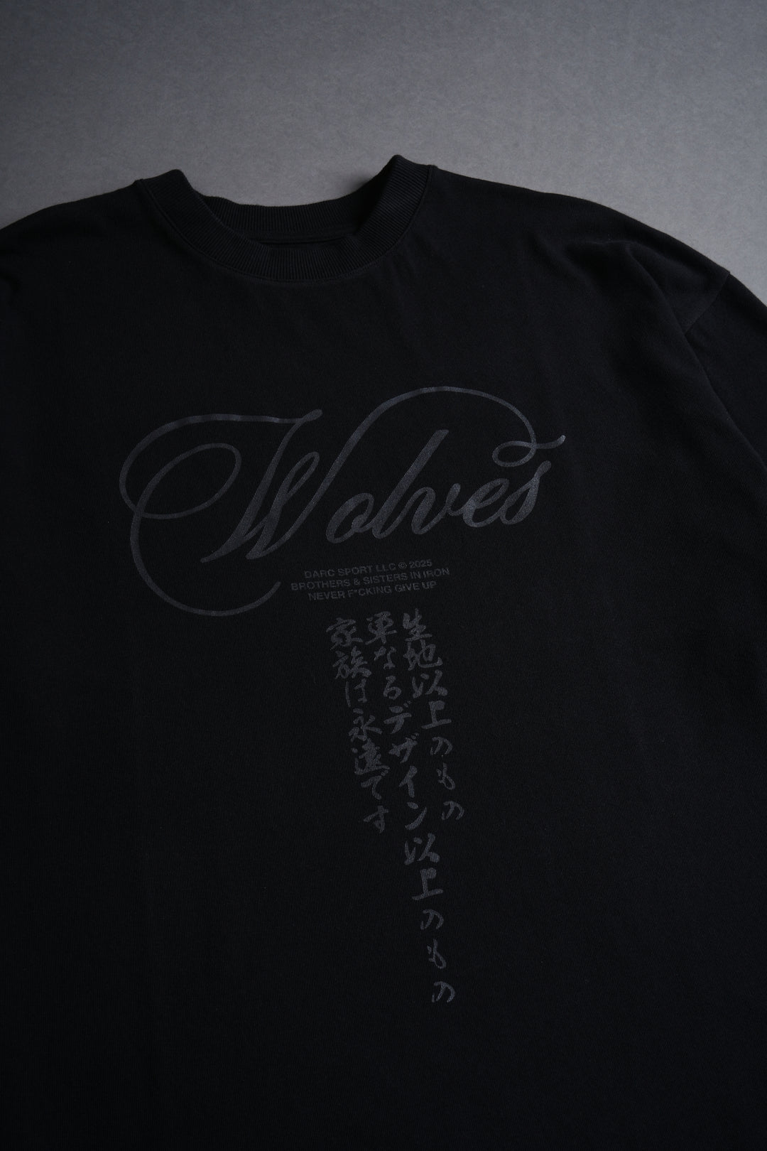 (1 Of 500) Geisha "Premium" Oversized Tee in Black