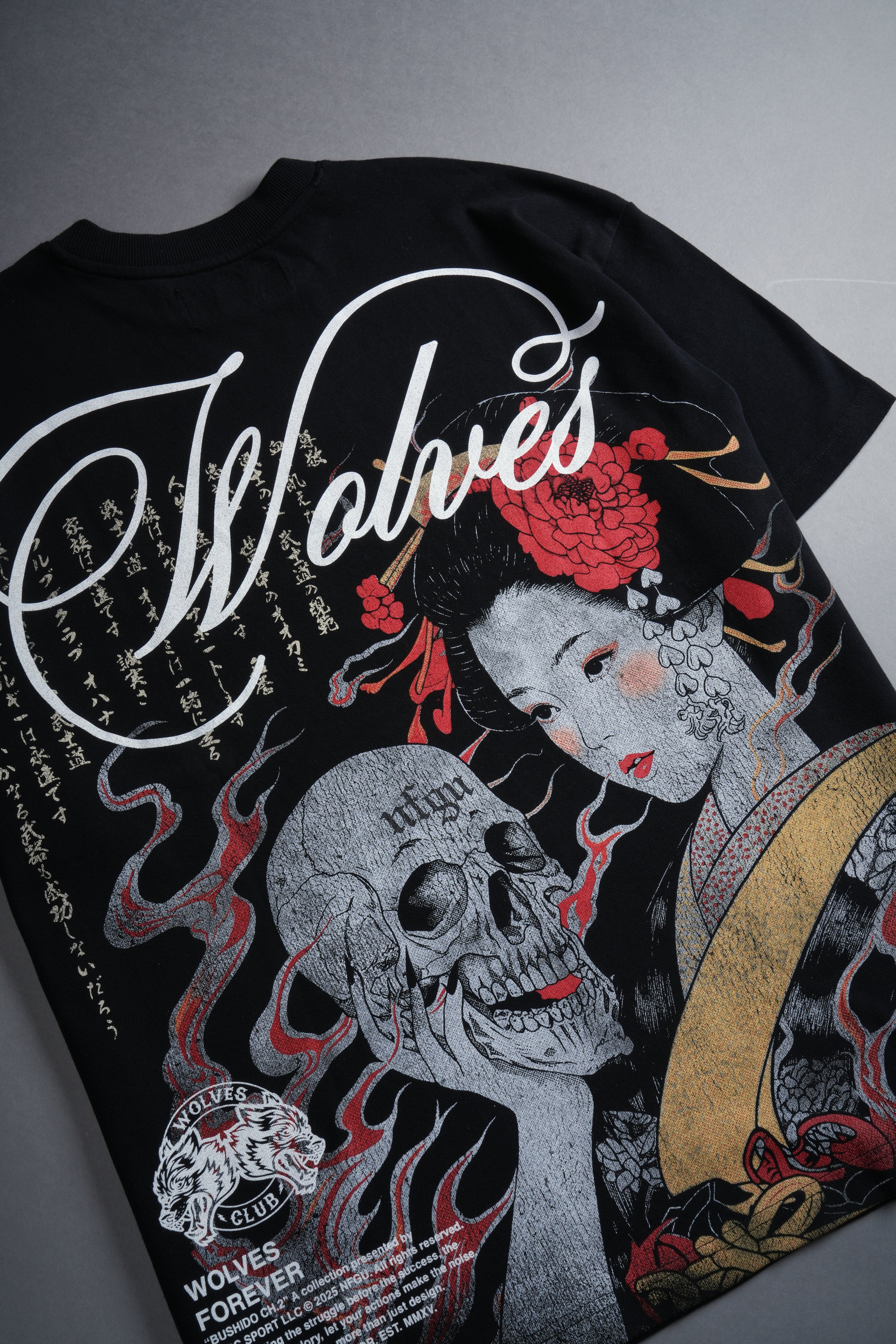 (1 Of 500) Geisha "Premium" Oversized Tee in Black