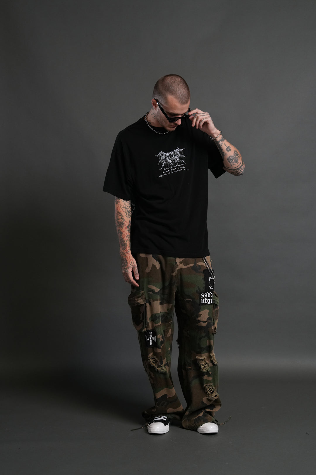 Demon Knight "Premium" Oversized Tee in Black
