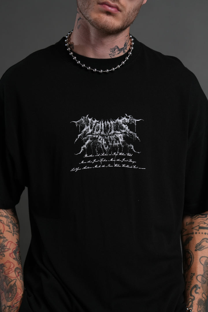 Demon Knight "Premium" Oversized Tee in Black