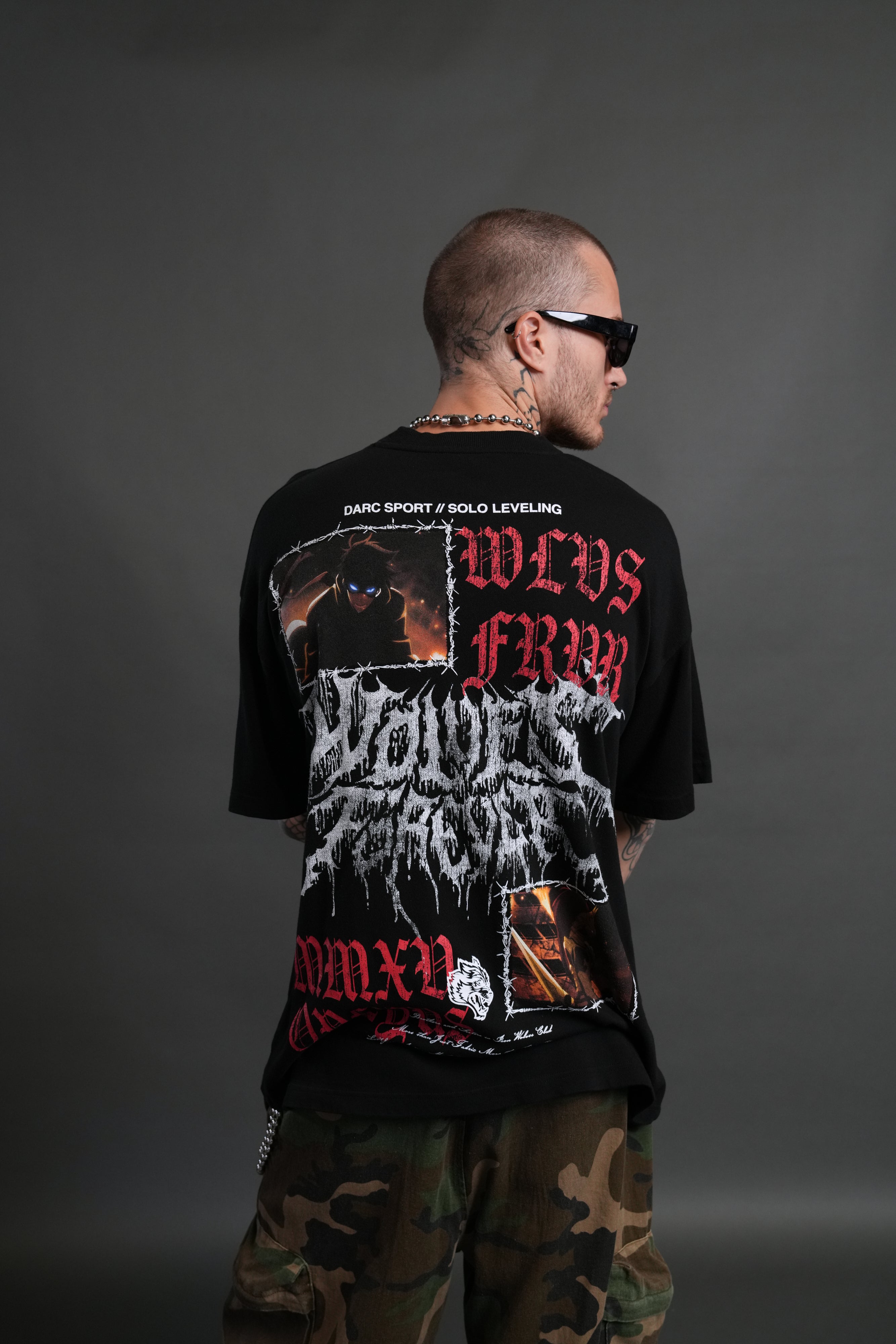 Demon Knight "Premium" Oversized Tee in Black