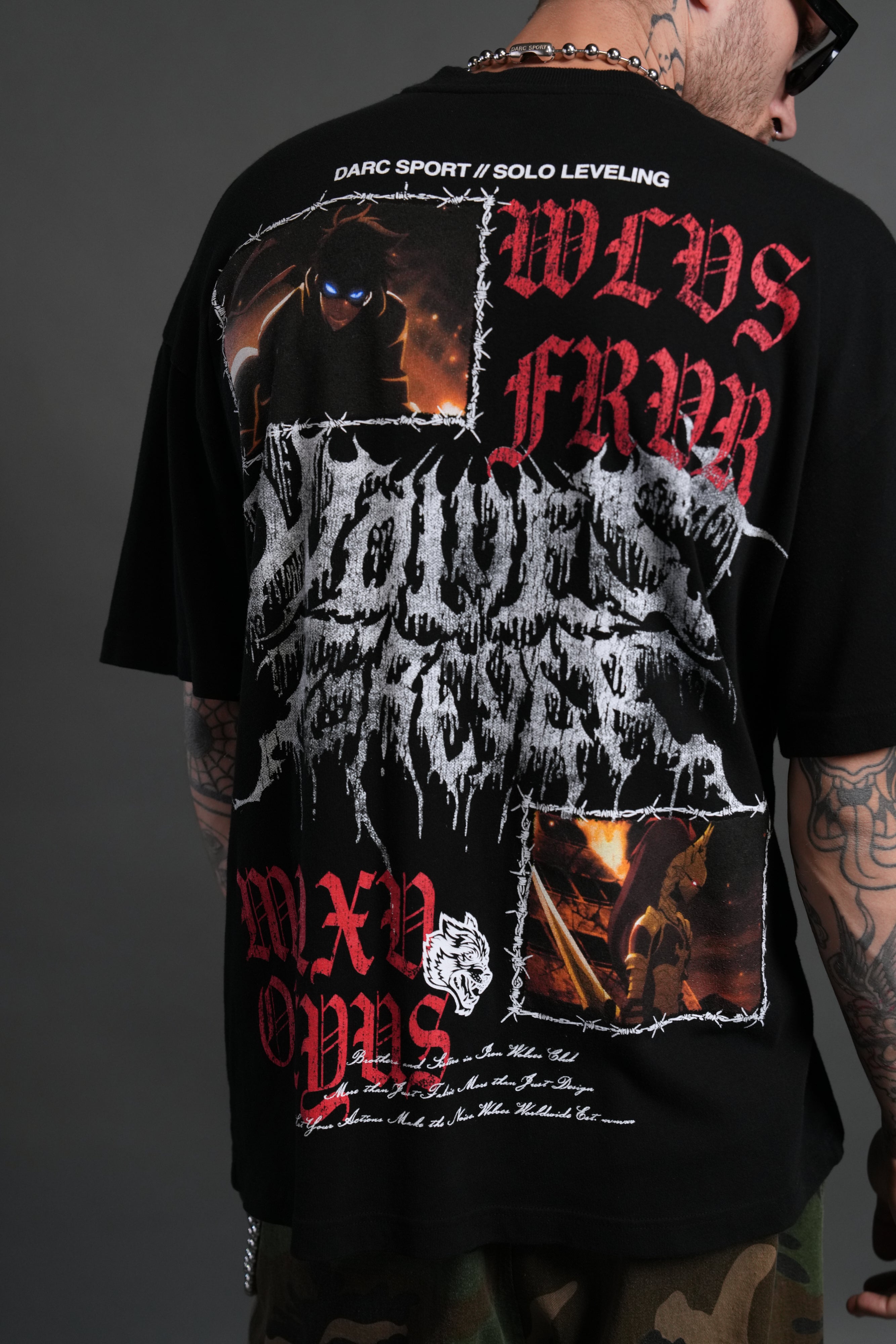 Demon Knight "Premium" Oversized Tee in Black
