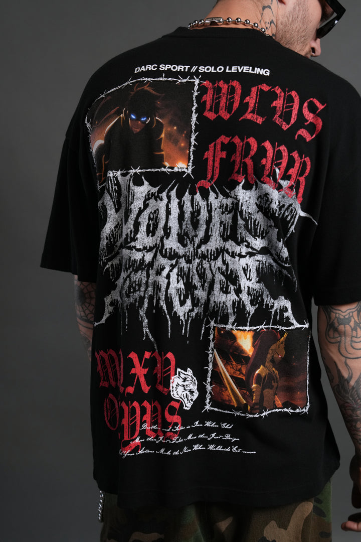 Demon Knight "Premium" Oversized Tee in Black