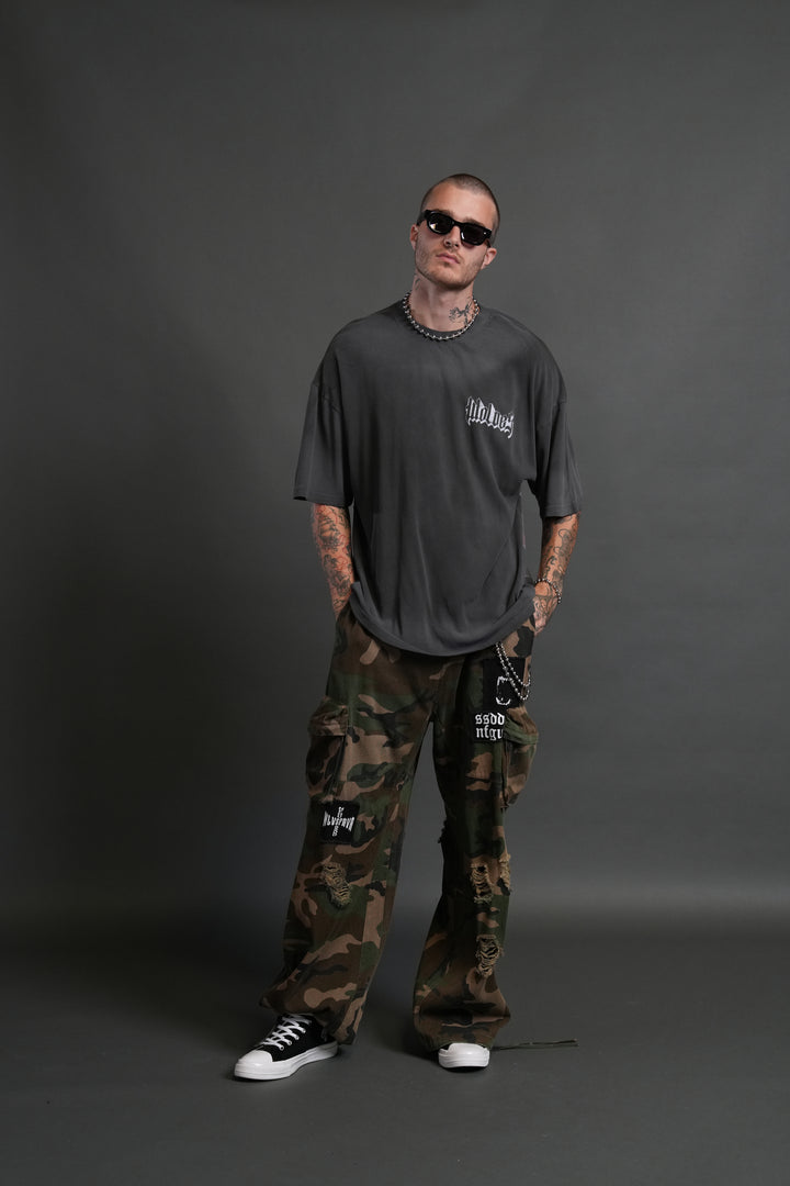 Consumed by the Darc "Premium" Oversized Tee in Wolf Gray Drift Wash