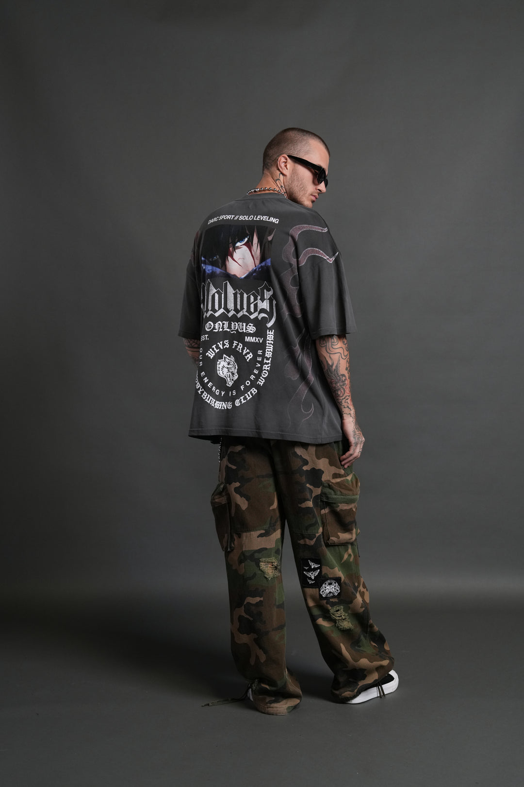 Consumed by the Darc "Premium" Oversized Tee in Wolf Gray Drift Wash