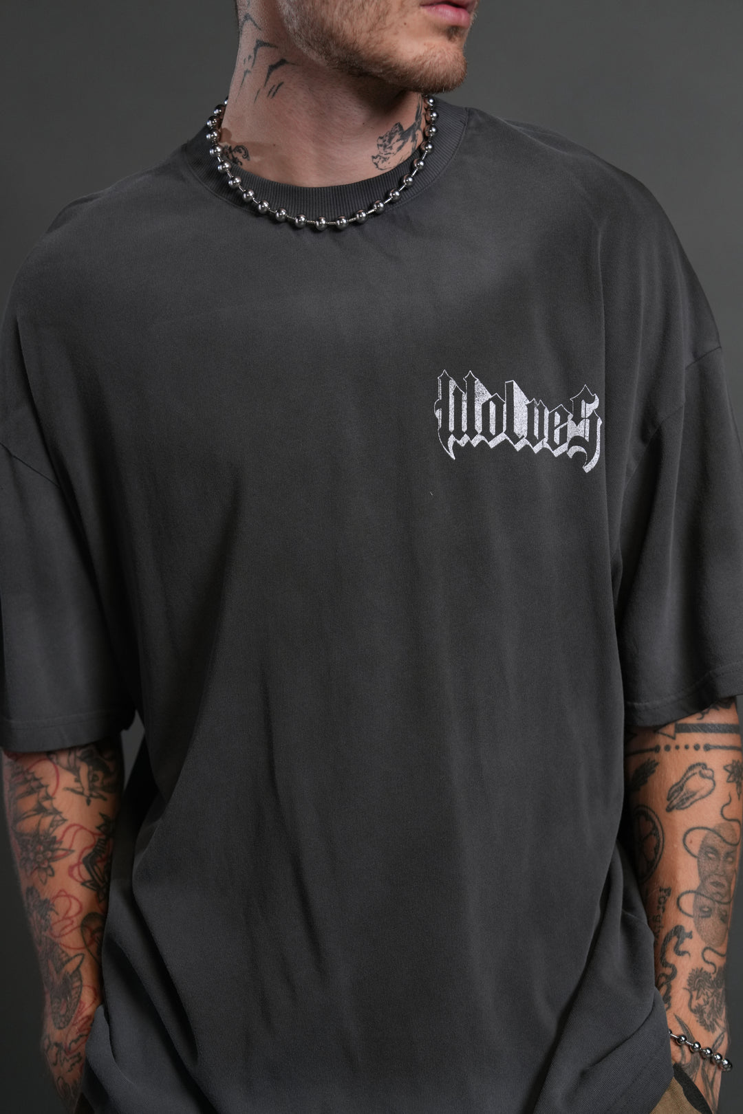 Consumed by the Darc "Premium" Oversized Tee in Wolf Gray Drift Wash