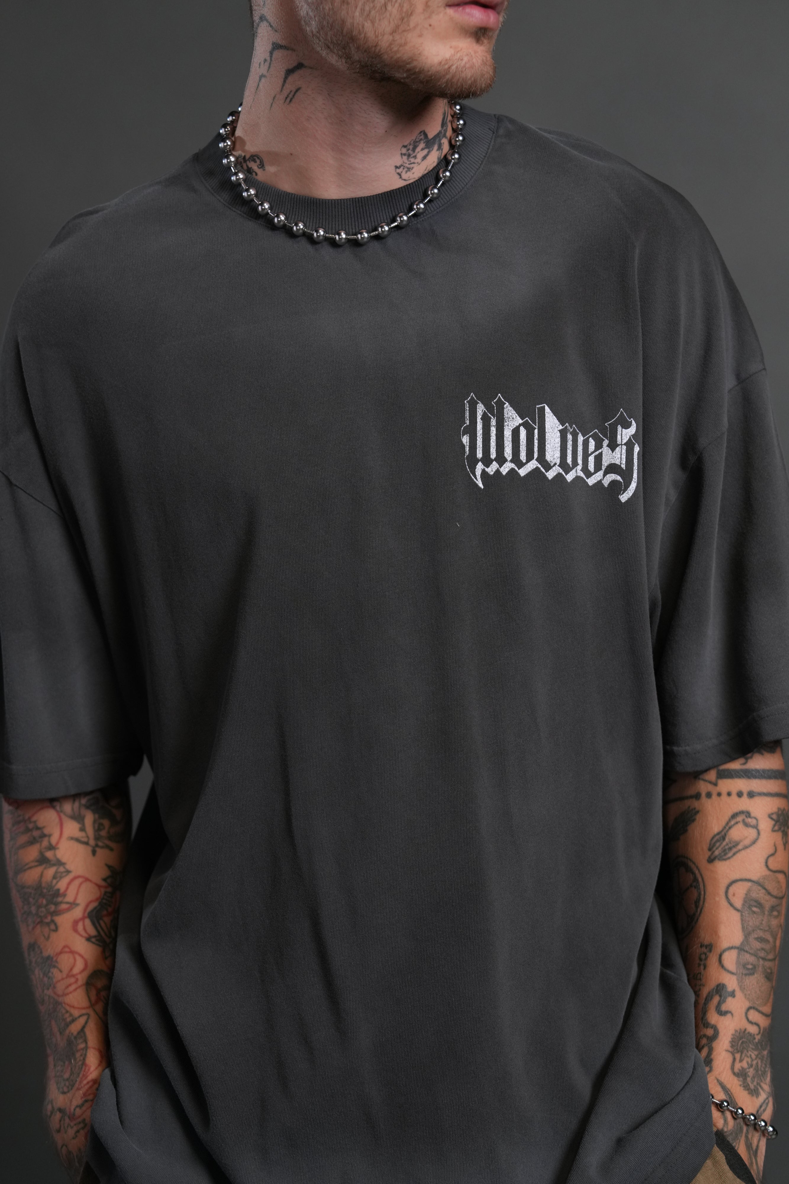 Consumed by the Darc "Premium" Oversized Tee in Wolf Gray Drift Wash