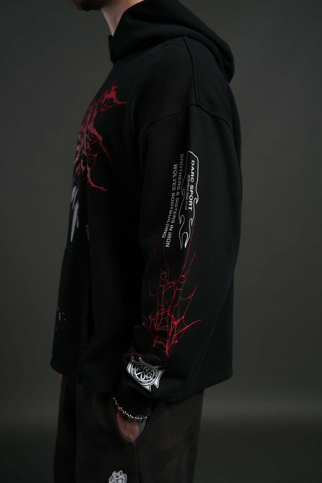 Blood Thirsty Webs "Moaty" Hoodie in Black