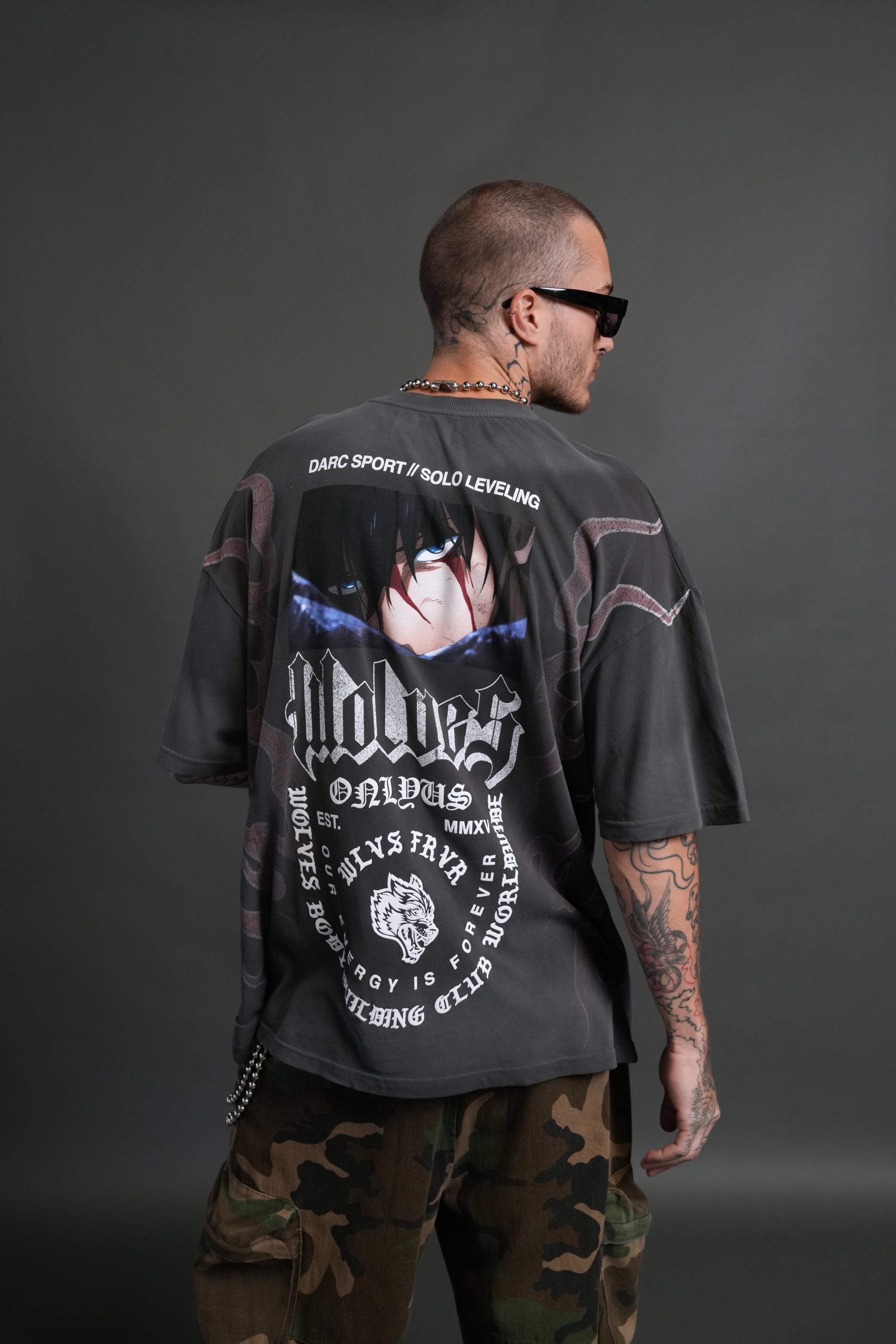Consumed by the Darc "Premium" Oversized Tee in Wolf Gray Drift Wash