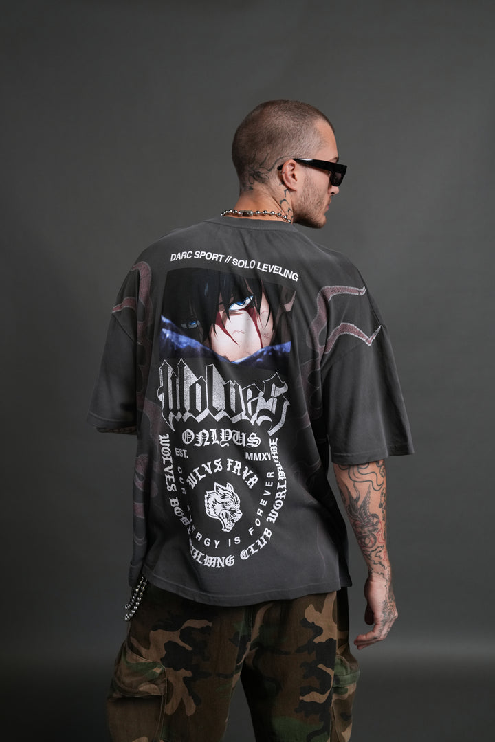 Consumed by the Darc "Premium" Oversized Tee in Wolf Gray Drift Wash