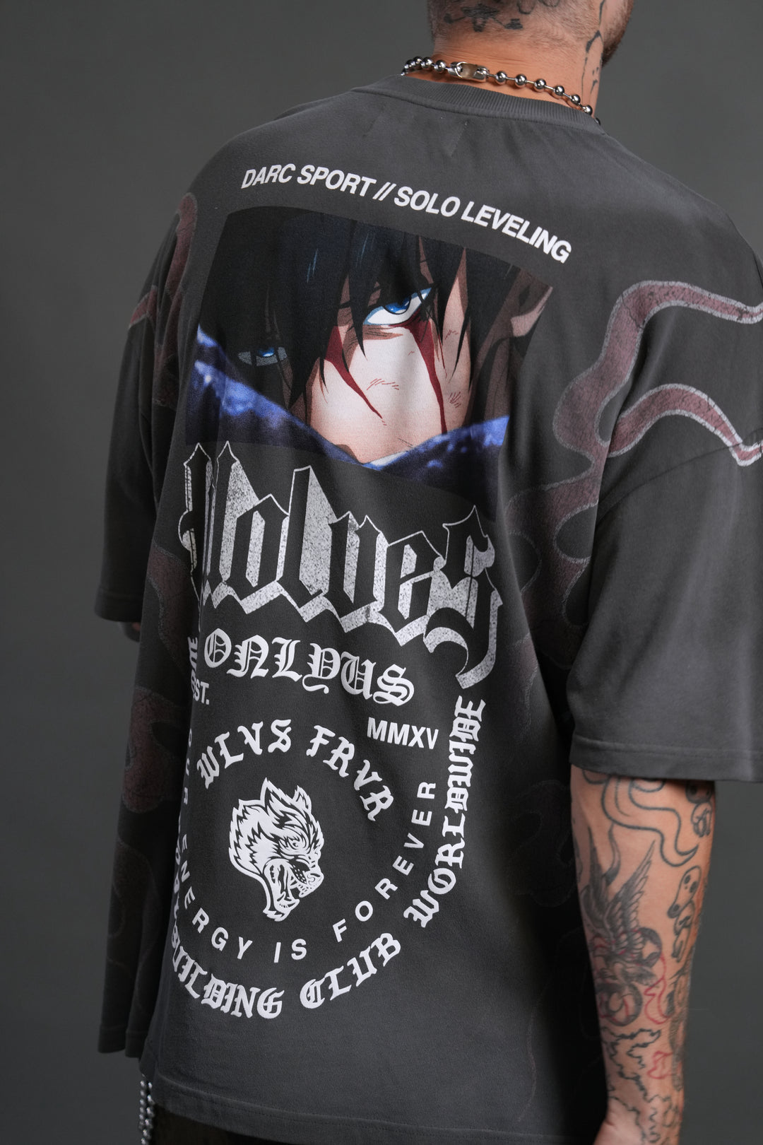 Consumed by the Darc "Premium" Oversized Tee in Wolf Gray Drift Wash