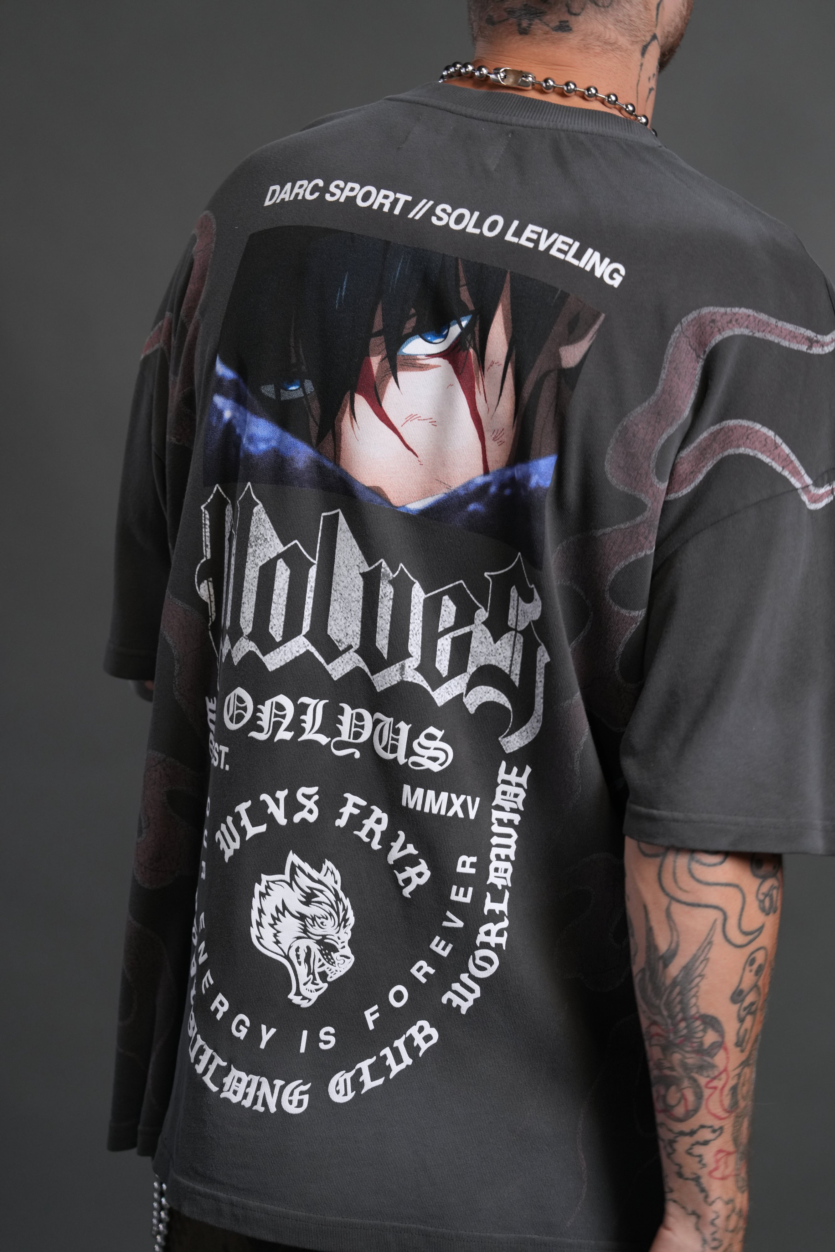Consumed by the Darc "Premium" Oversized Tee in Wolf Gray Drift Wash