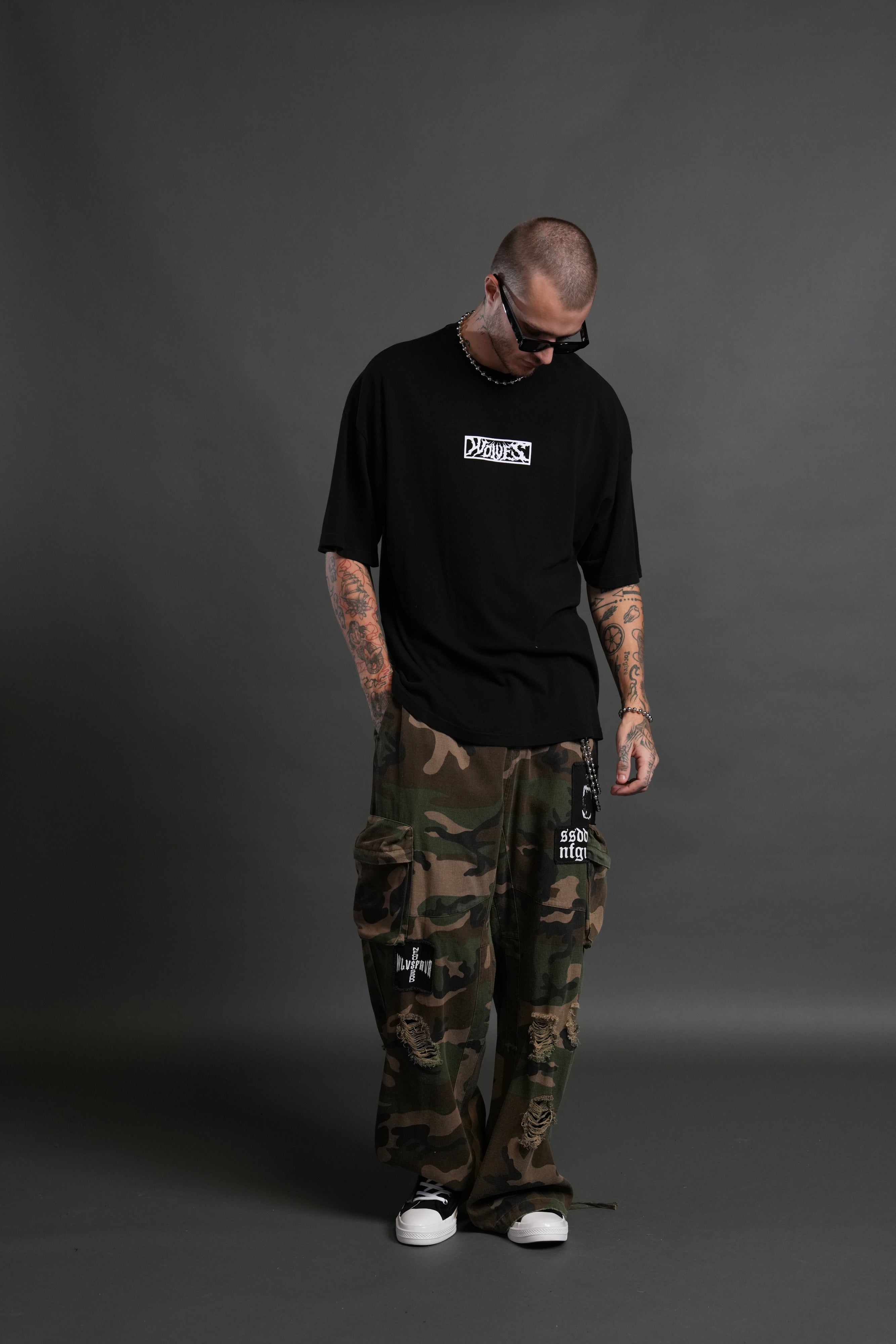 Tusk "Premium" Oversized Tee in Black