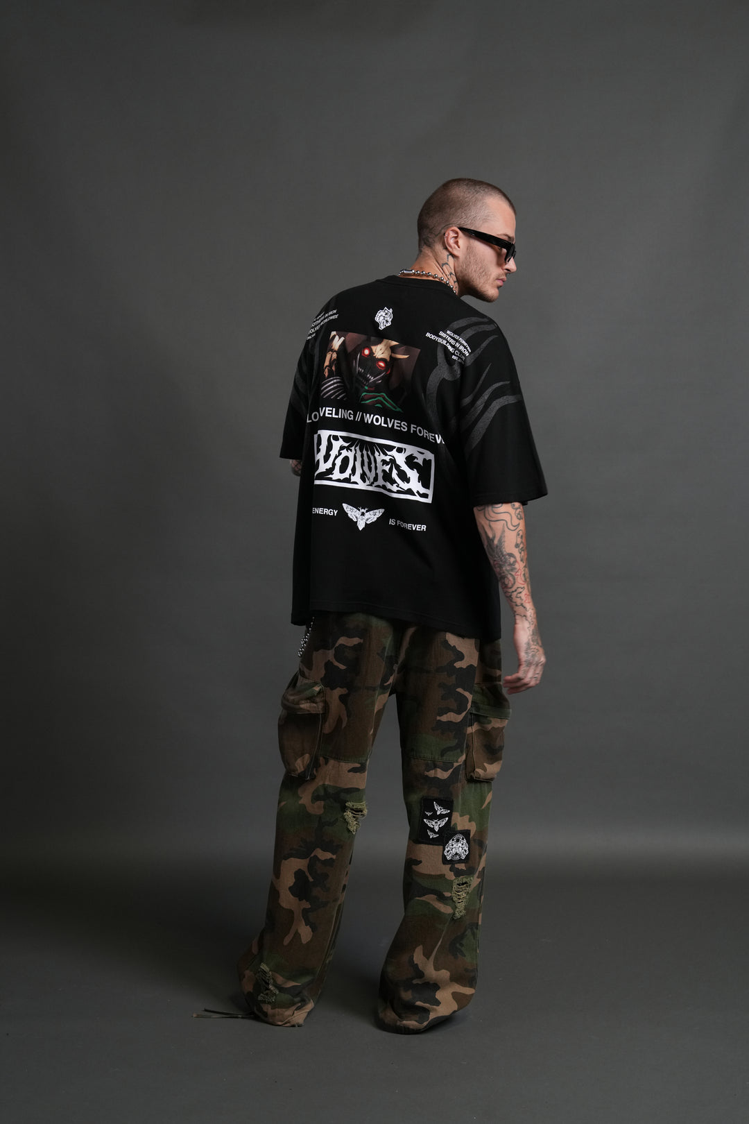 Tusk "Premium" Oversized Tee in Black