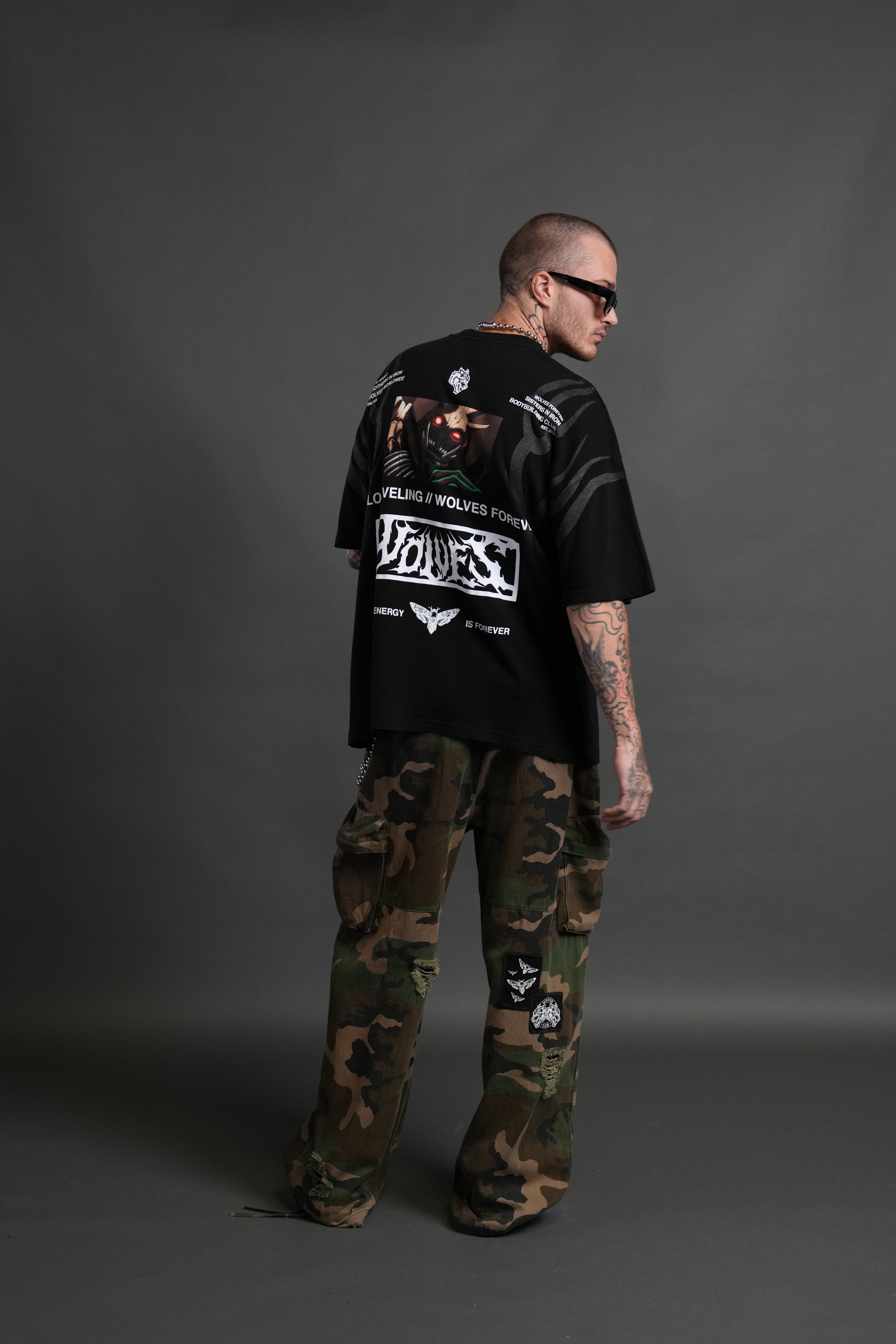 Tusk "Premium" Oversized Tee in Black