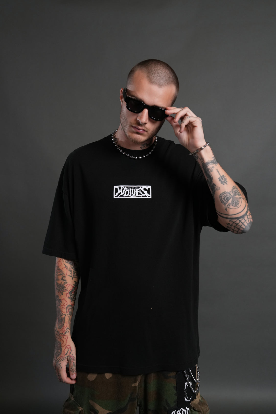 Tusk "Premium" Oversized Tee in Black