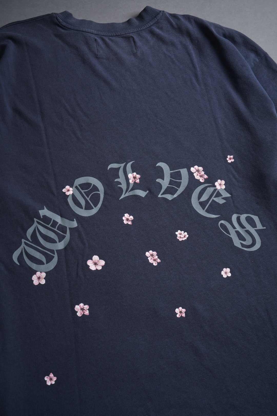 Blood Thirsty Kanji "Premium" Oversized Tee in Midnight Blue