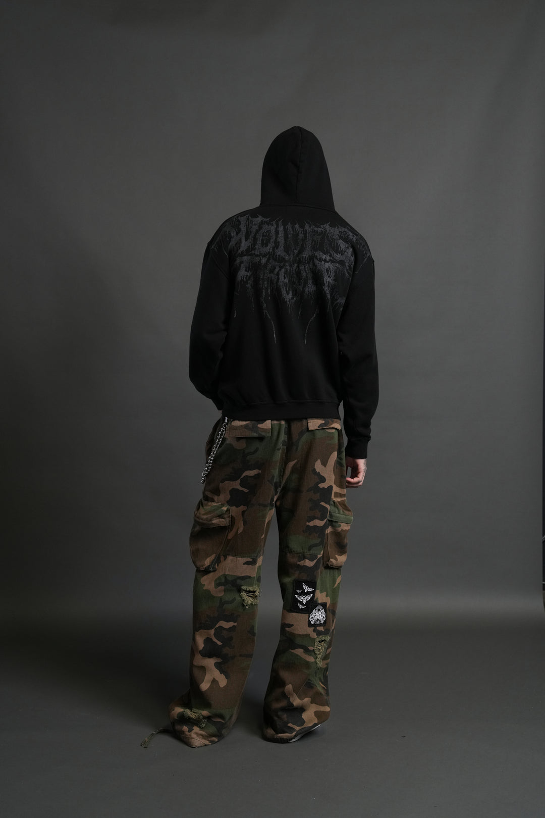 Statue of God "Pierce" Hoodie in Black