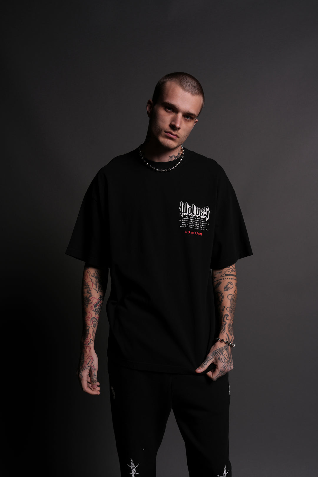 Create "Premium" Oversized Tee in Black