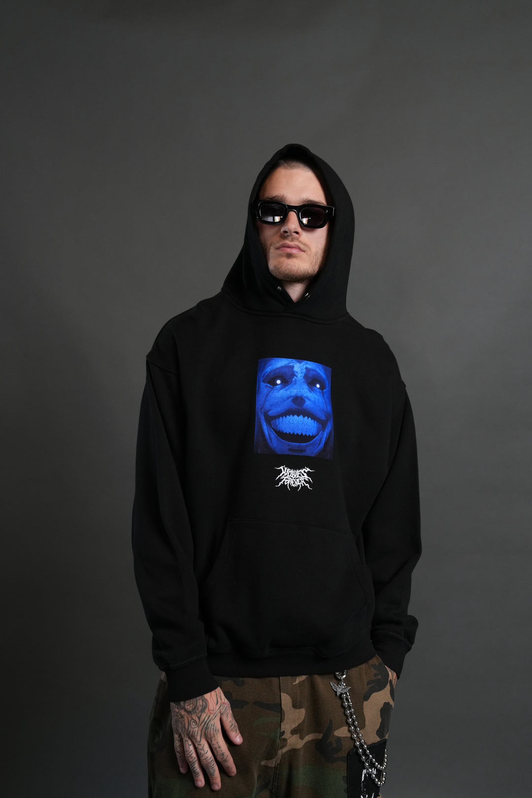 Statue of God "Pierce" Hoodie in Black