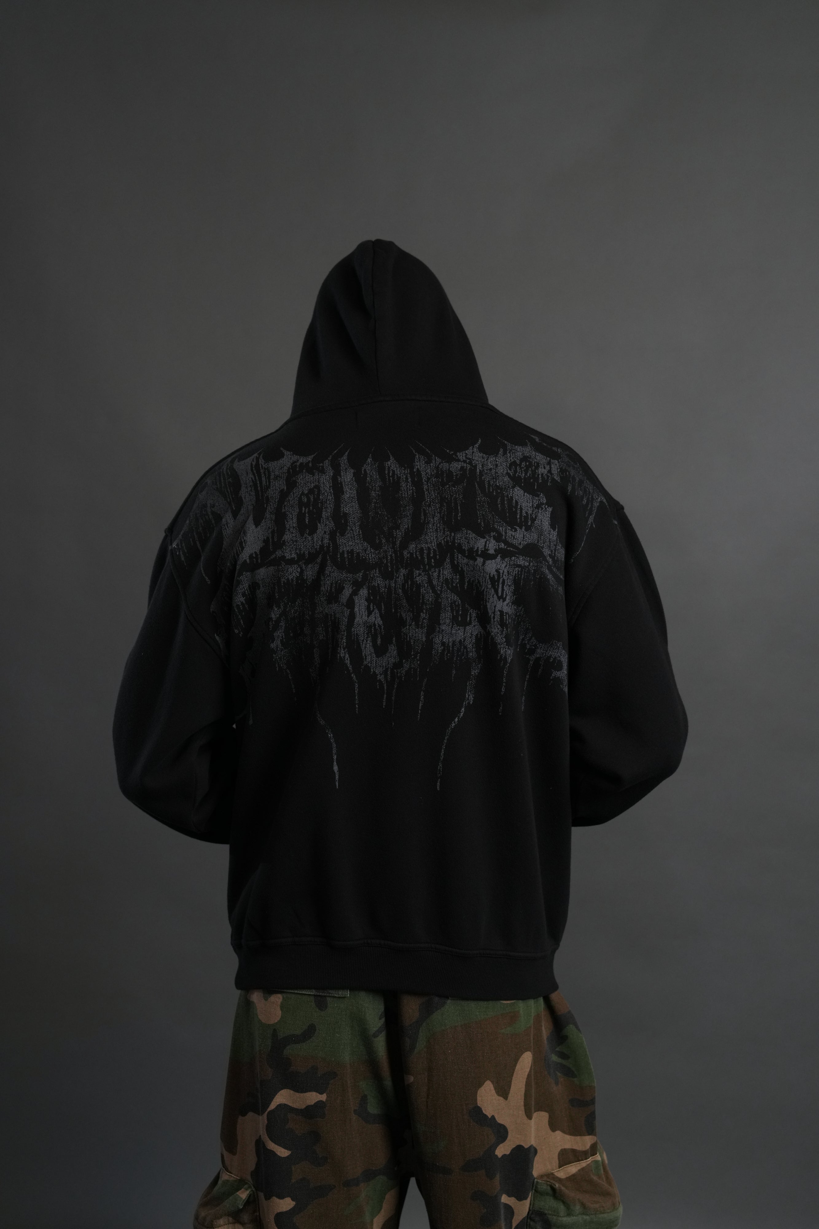 Statue of God "Pierce" Hoodie in Black