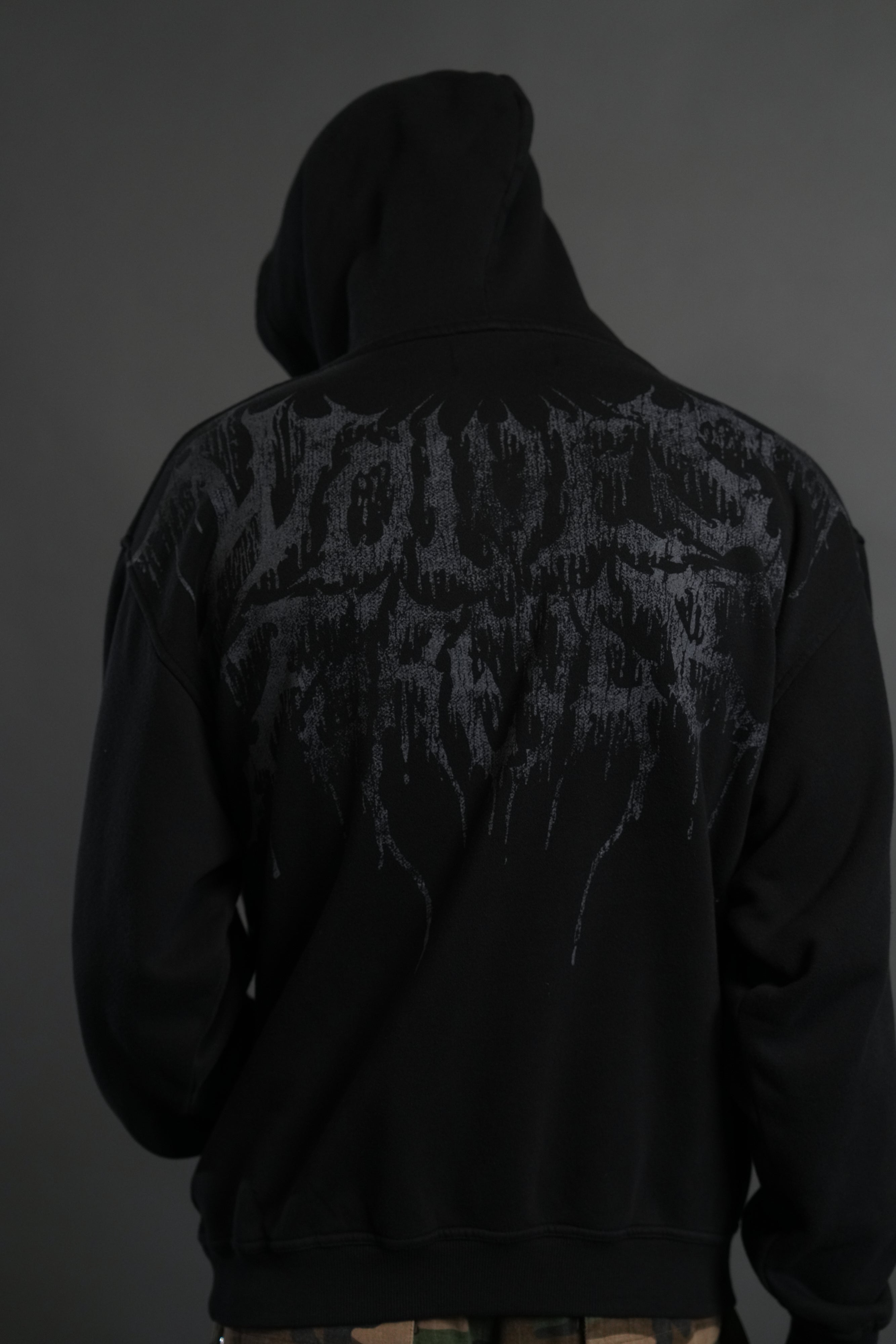 Statue of God "Pierce" Hoodie in Black