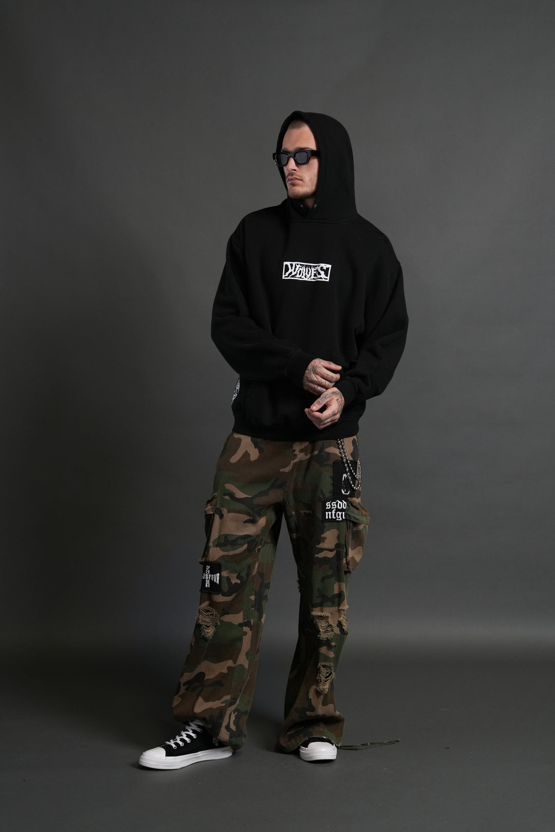 Darc Hunter "Pierce" Hoodie in Black