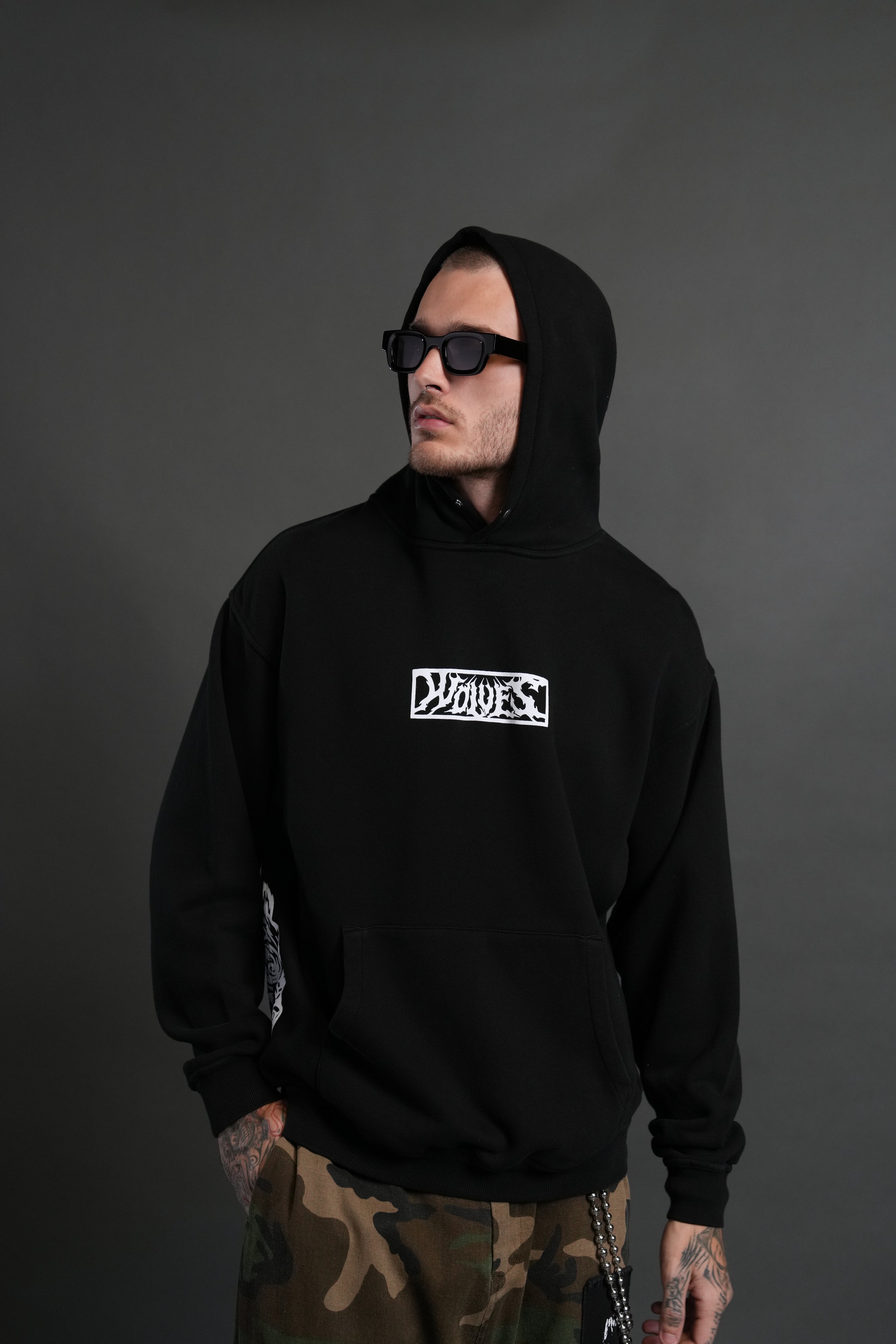 Darc Hunter "Pierce" Hoodie in Black