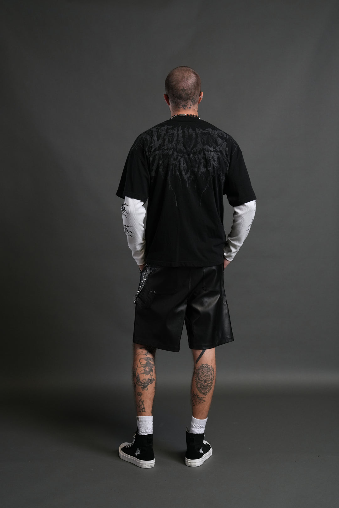 Statue of God "Premium" Oversized Tee in Black