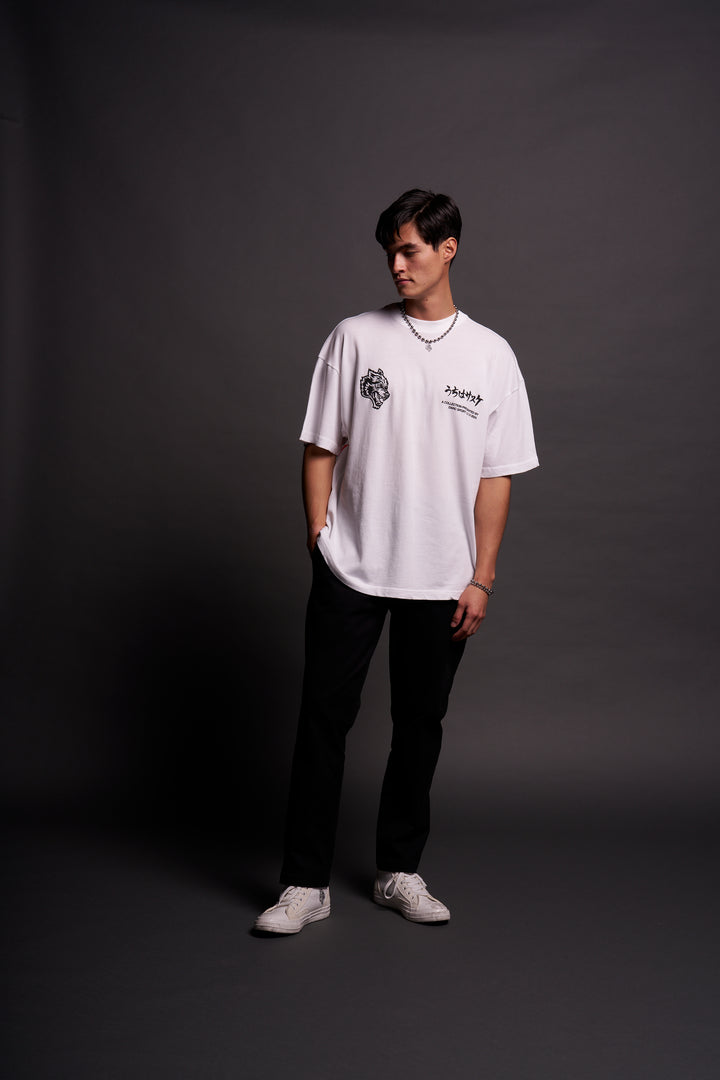 The Path I Walk V2 "Premium" Oversized Tee in White