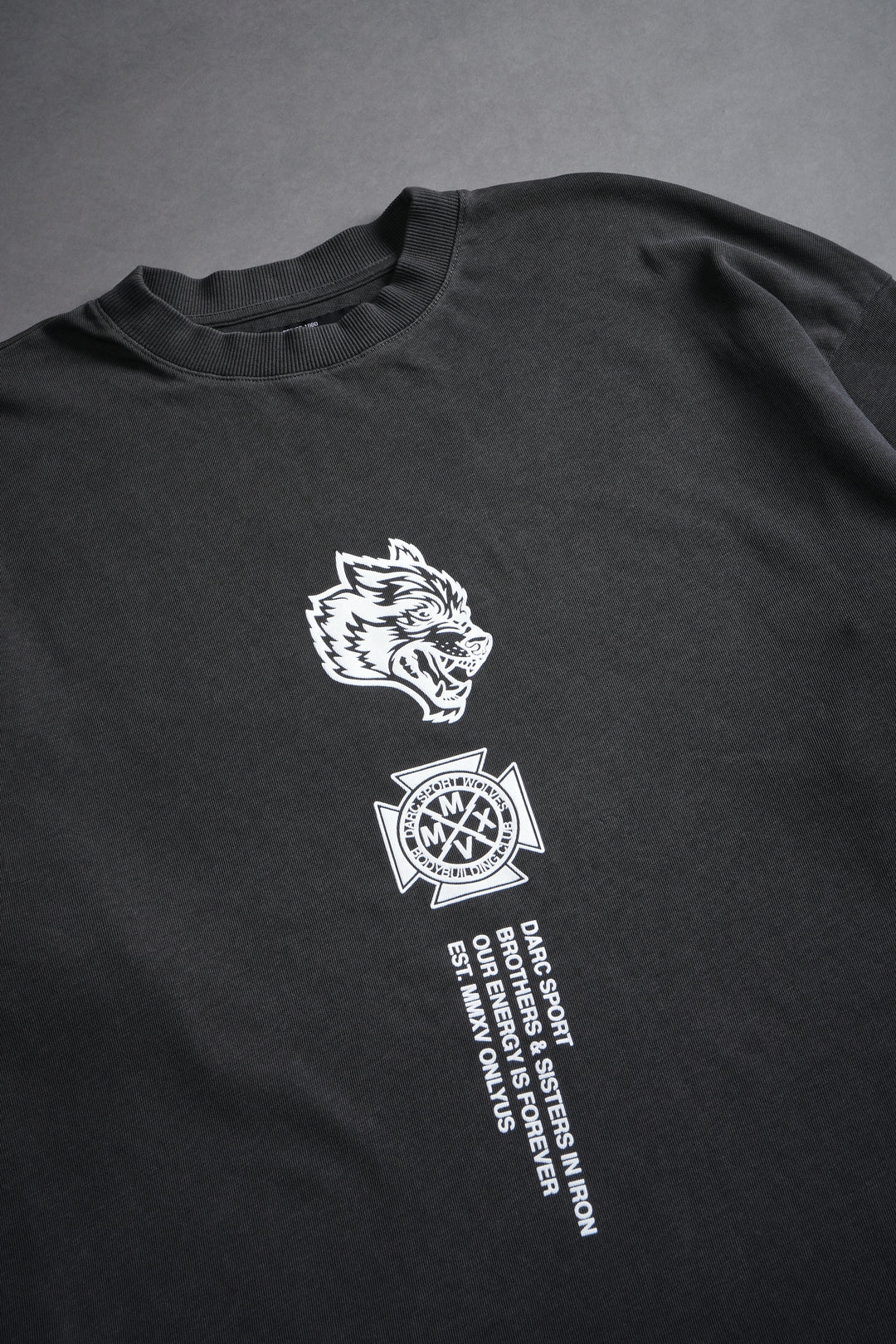 Ashes Of The Dark "Premium" Oversized Tee in Wolf Gray