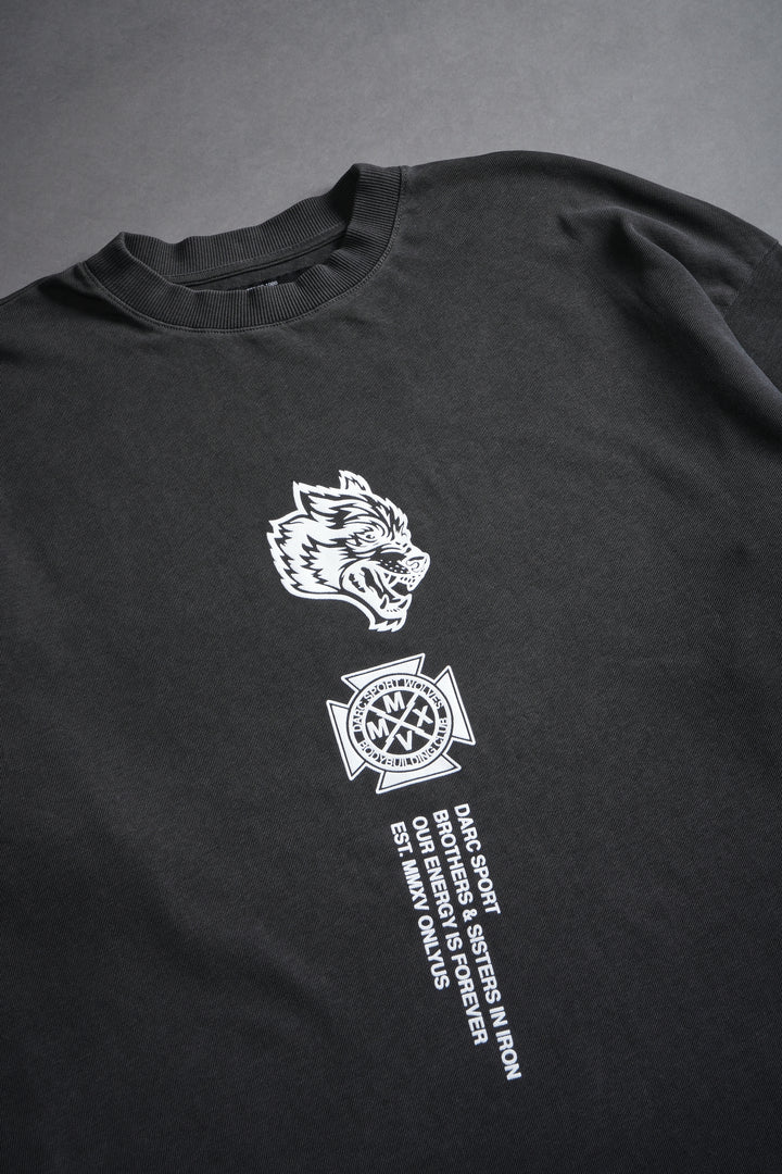 Ashes Of The Dark "Premium" Oversized Tee in Wolf Gray