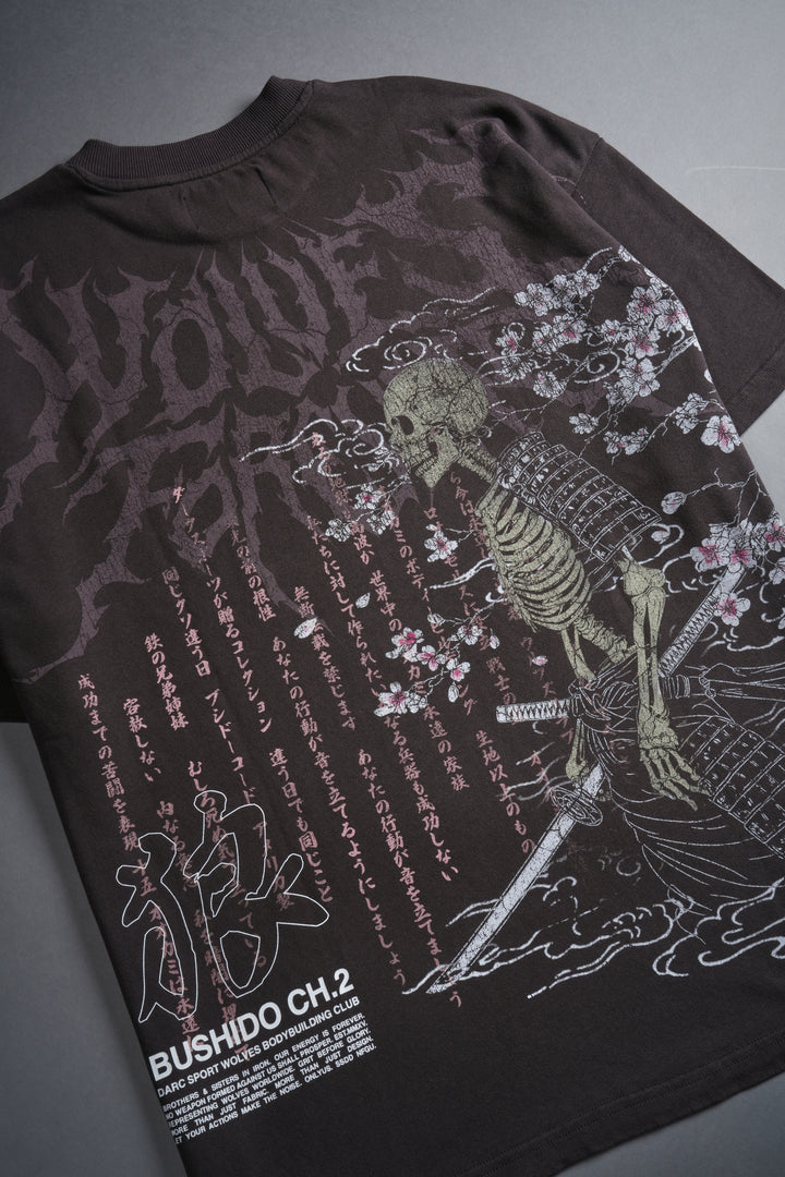 Bushido Never Dies "Premium" Tee in Darc Brown