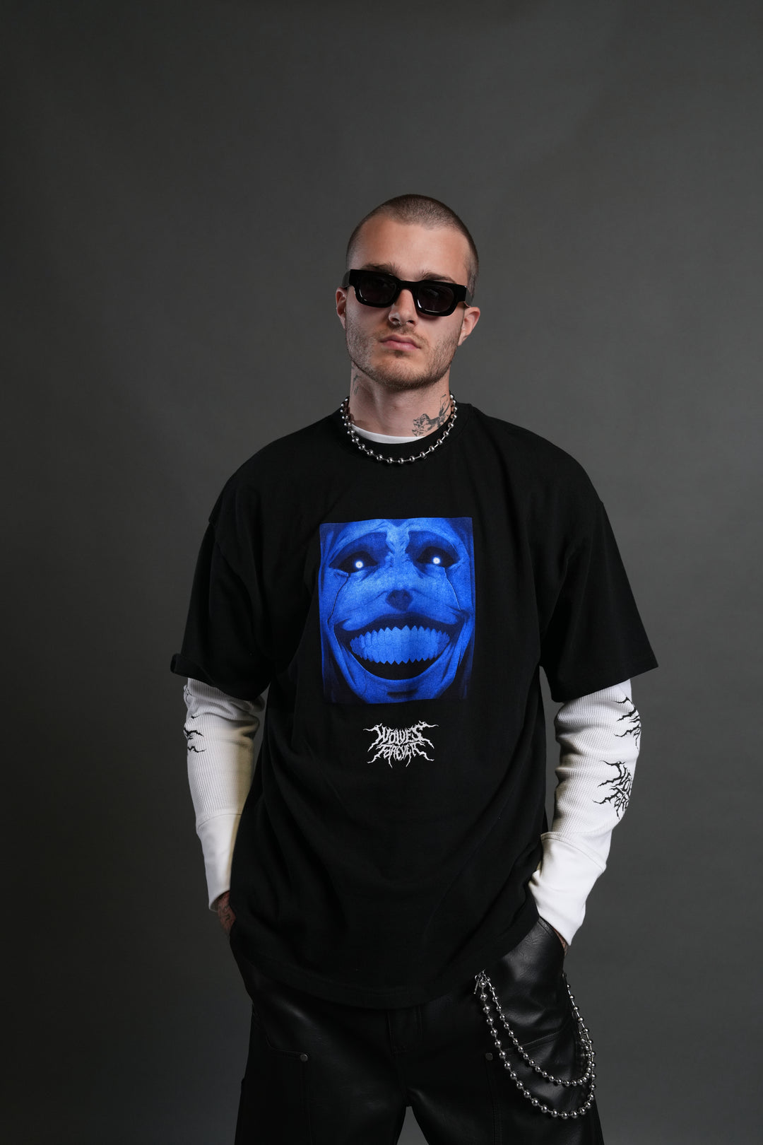 Statue of God "Premium" Oversized Tee in Black