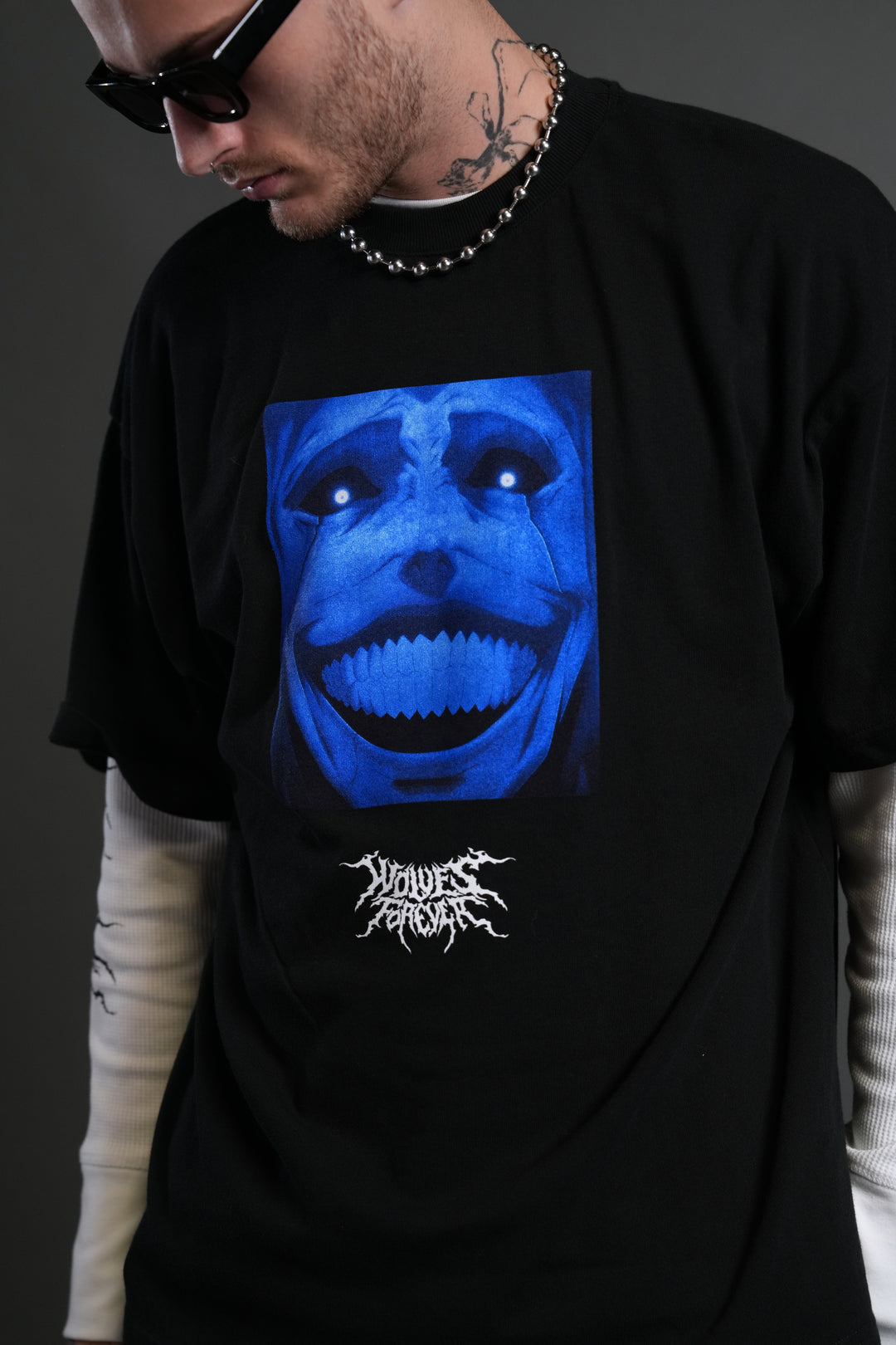 Statue of God "Premium" Oversized Tee in Black