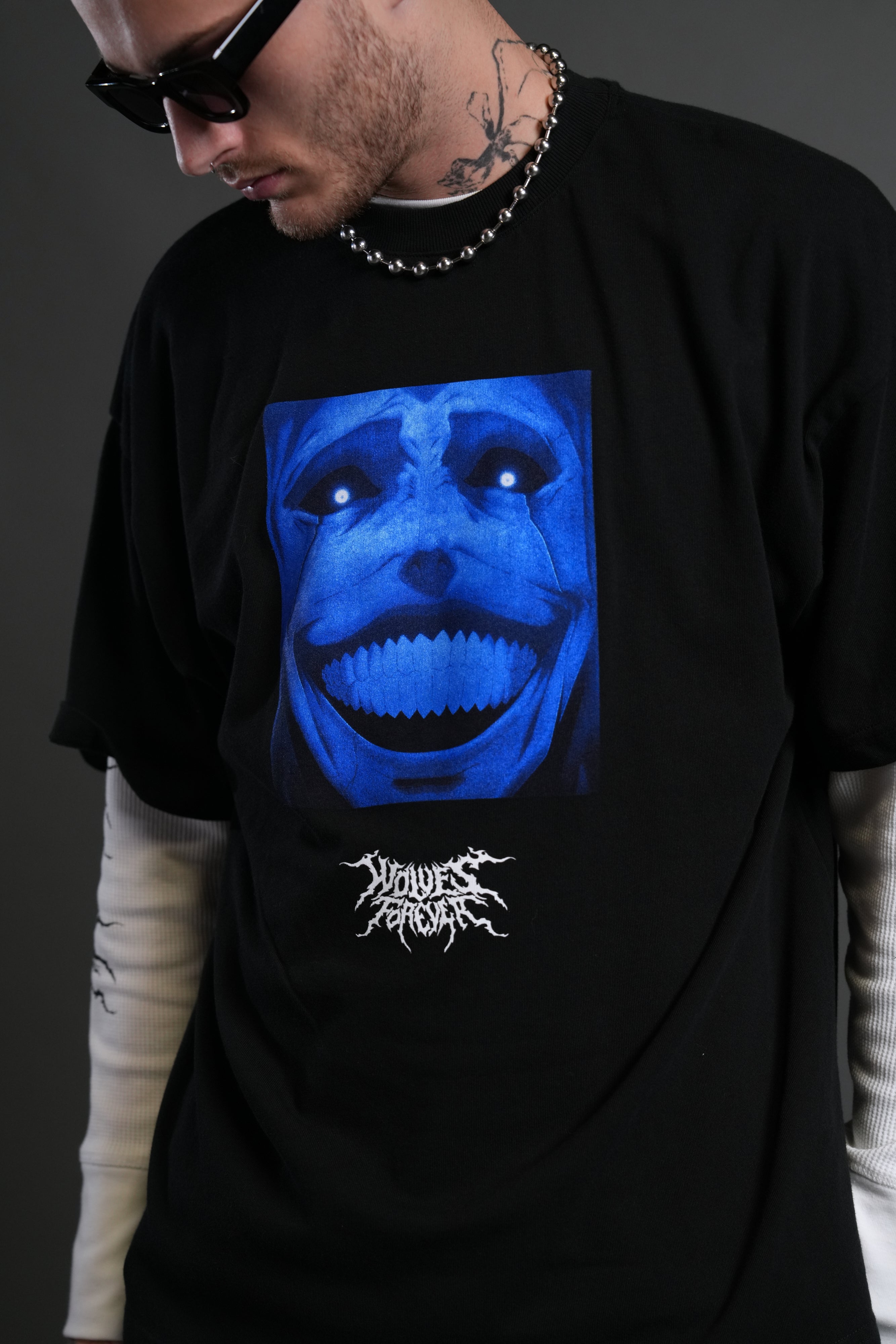 Statue of God "Premium" Oversized Tee in Black