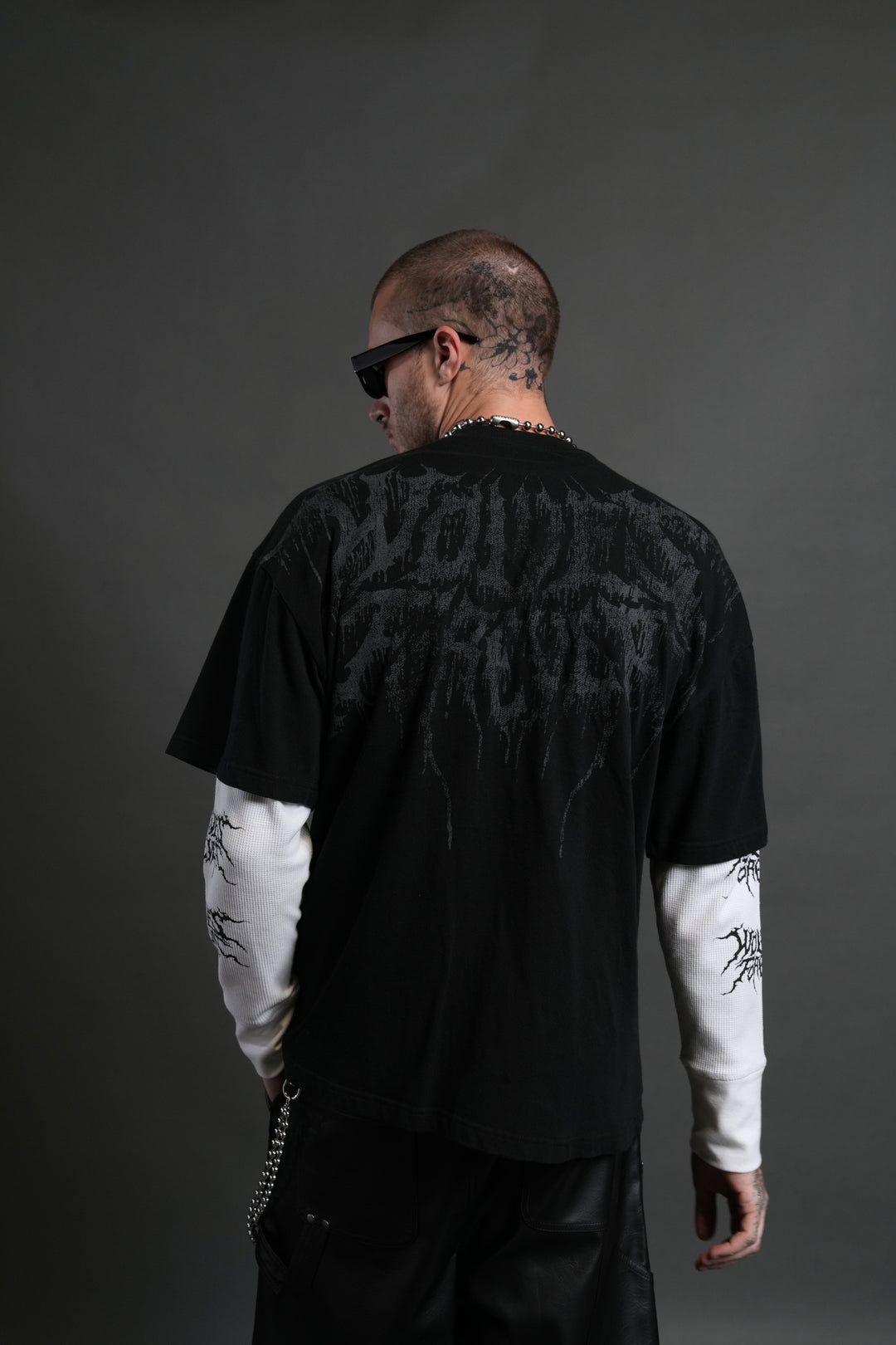 Statue of God "Premium" Oversized Tee in Black