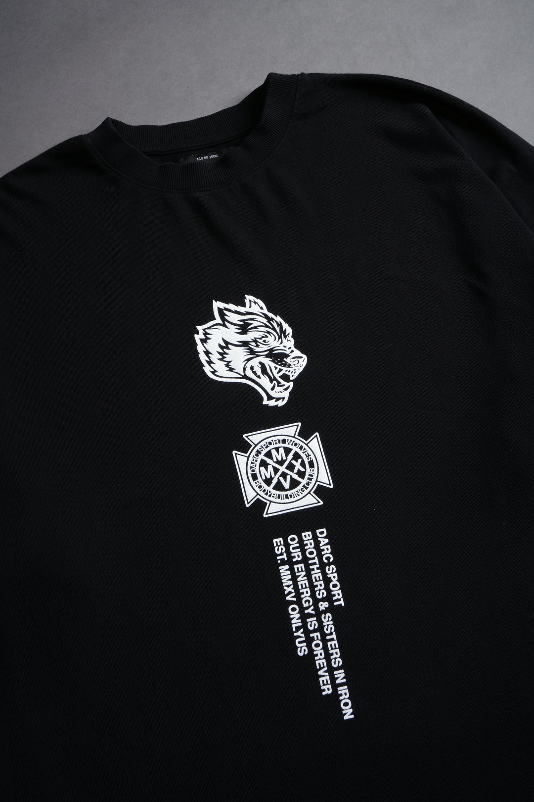 Ashes Of The Dark "Premium" Oversized Tee in Black