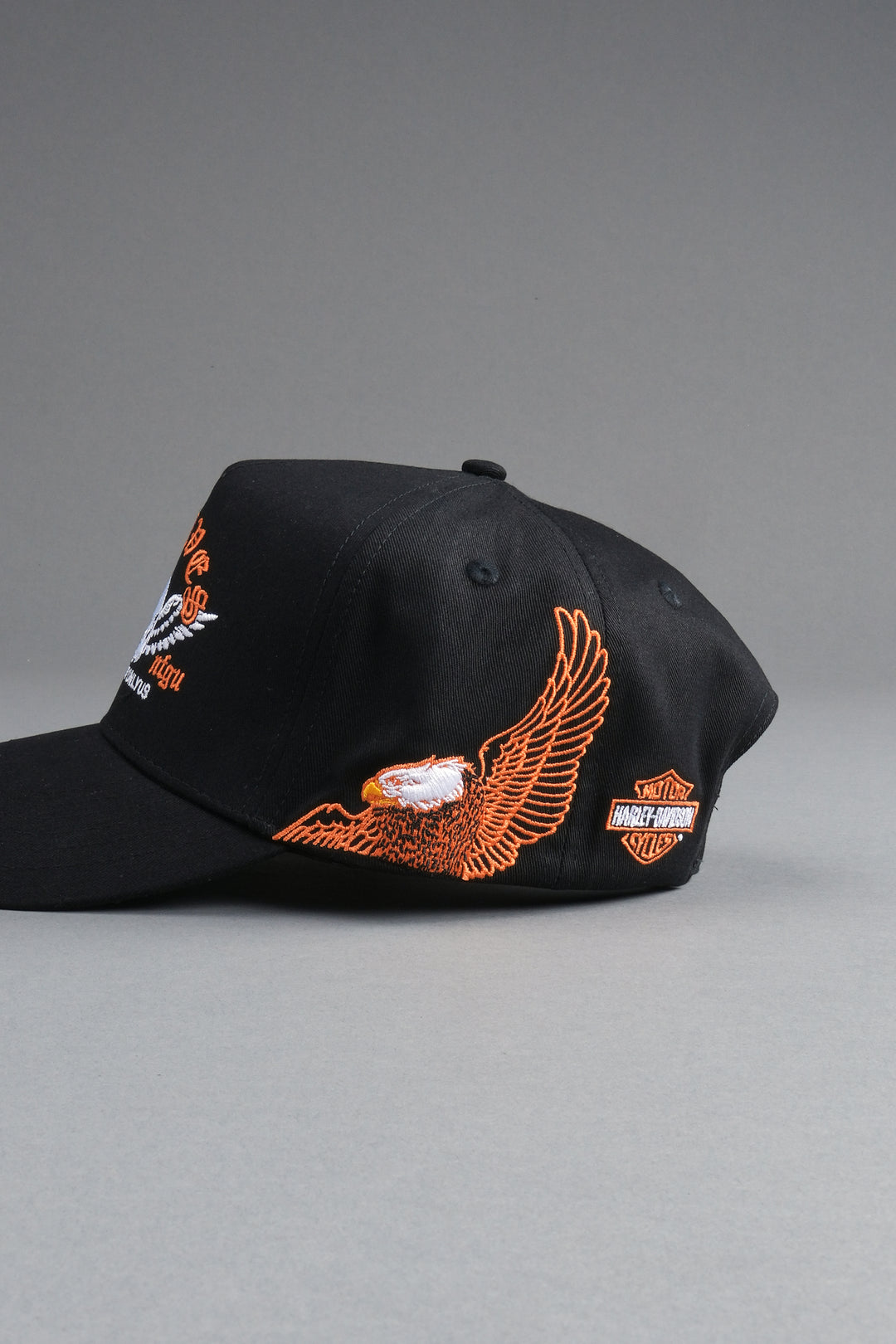 Weighted Wings 5 Panel Hat in Black